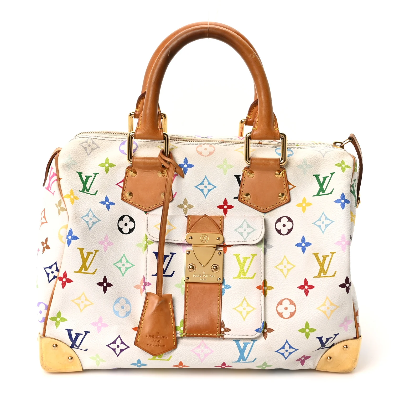 Monogram Multicolor Speedy 30 White