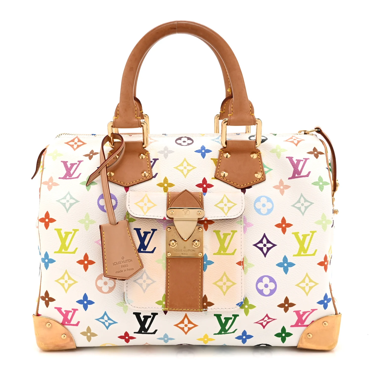 Monogram Multicolor Speedy 30 White