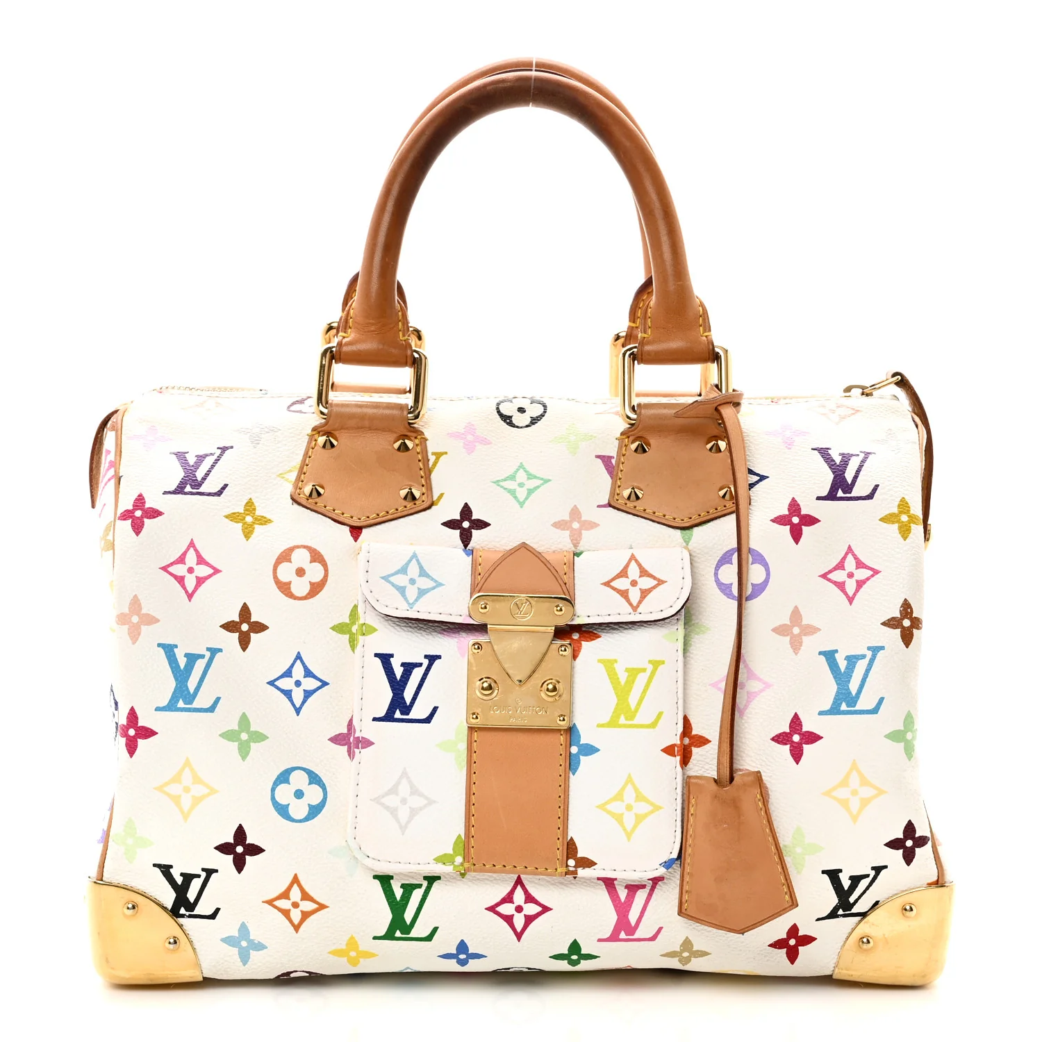 Monogram Multicolor Speedy 30 White
