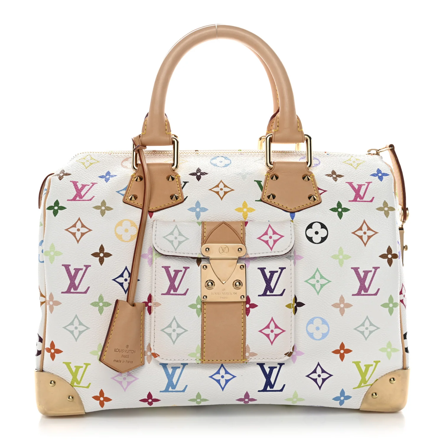 Monogram Multicolor Speedy 30 White