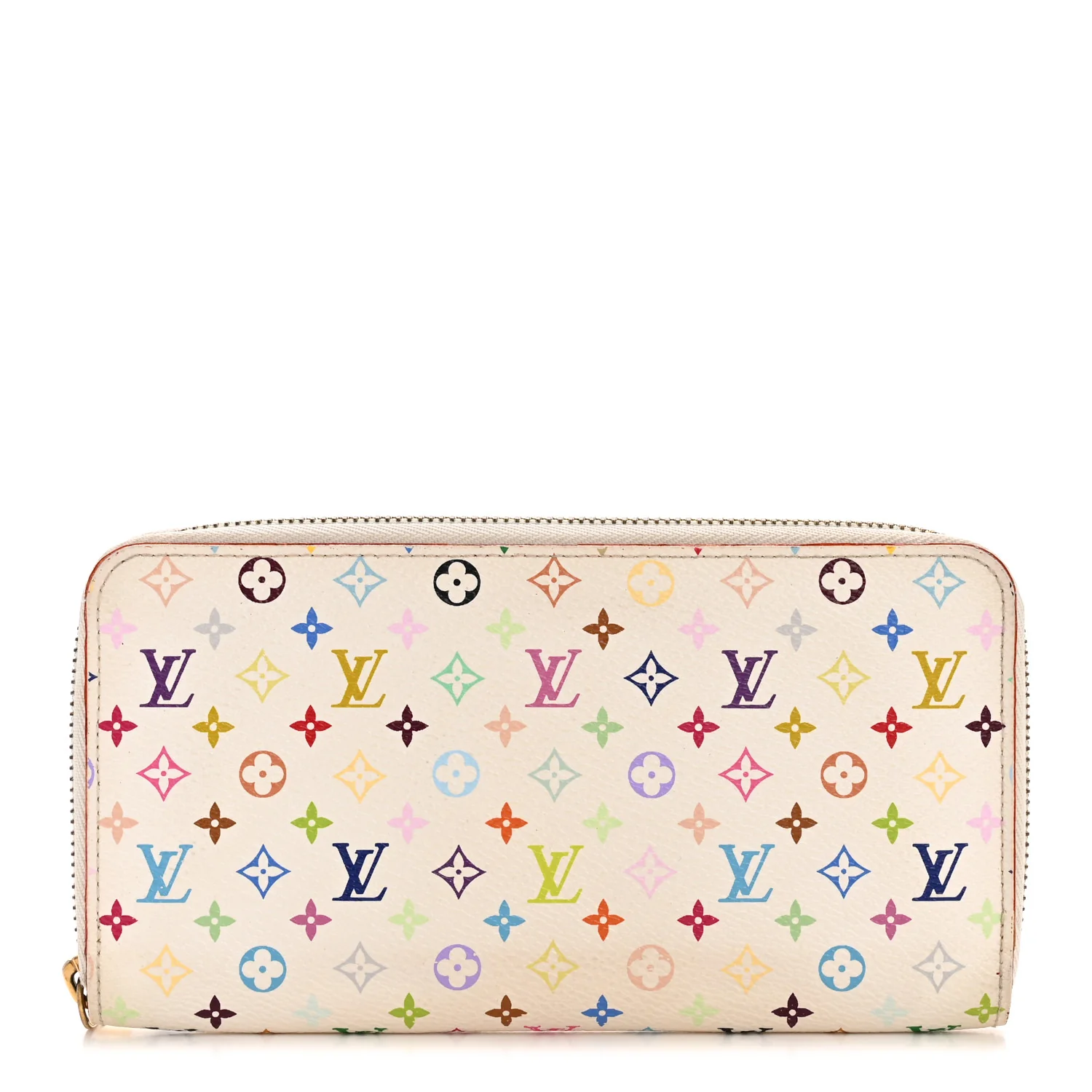 Monogram Multicolor Zippy Wallet White Litchi