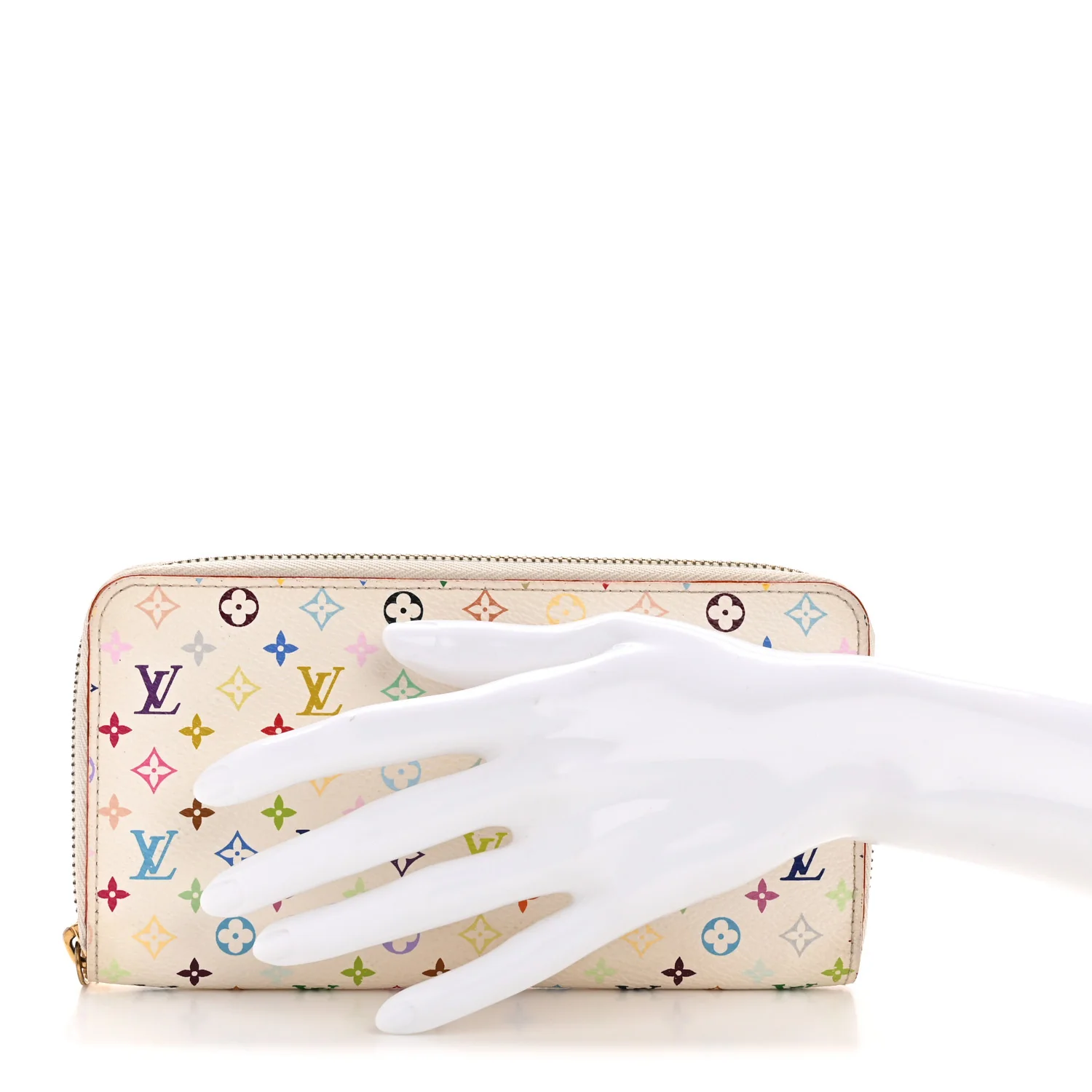Monogram Multicolor Zippy Wallet White Litchi - Image 2
