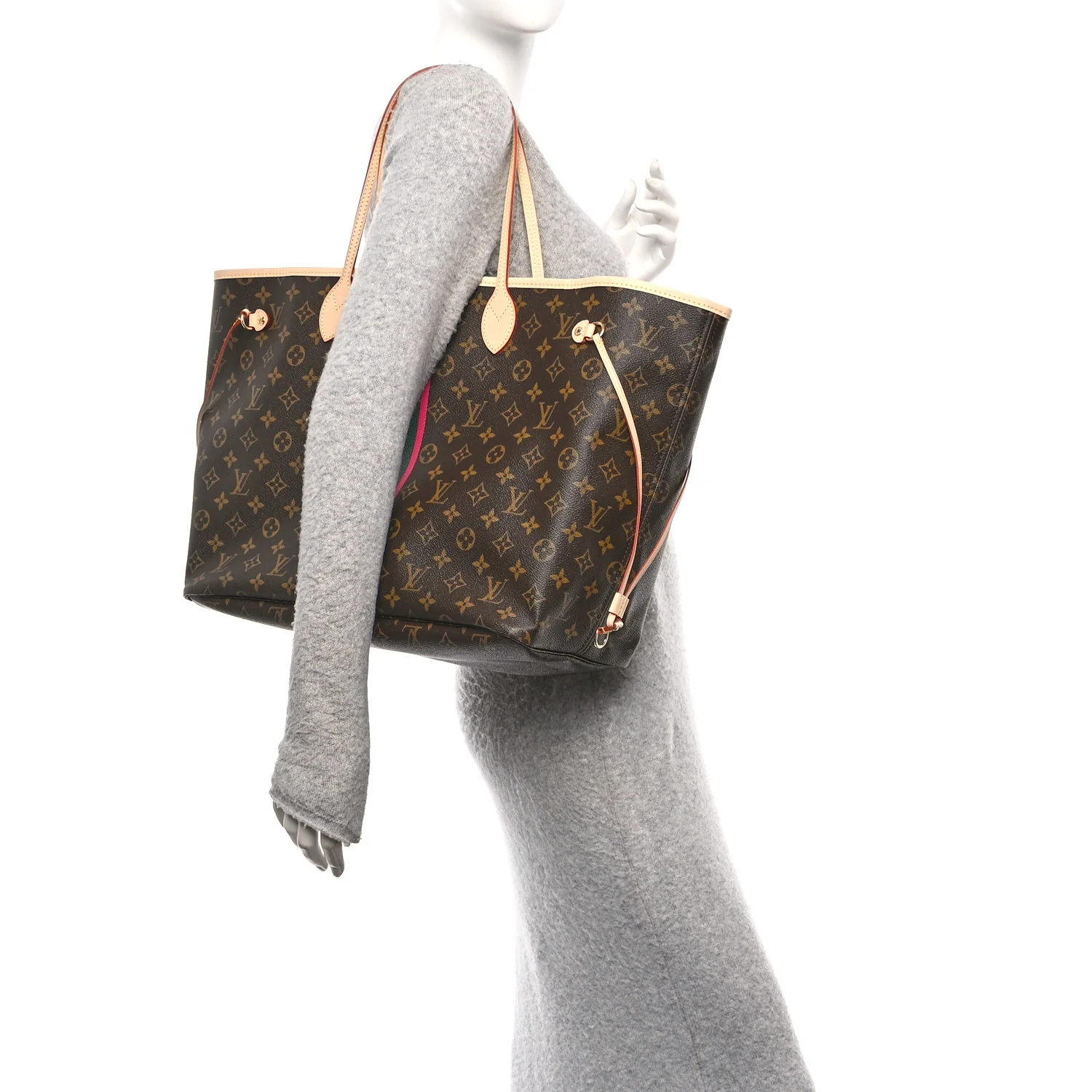 Monogram My LV Heritage Neverfull GM Vert Anglais Fuchsia - Image 2
