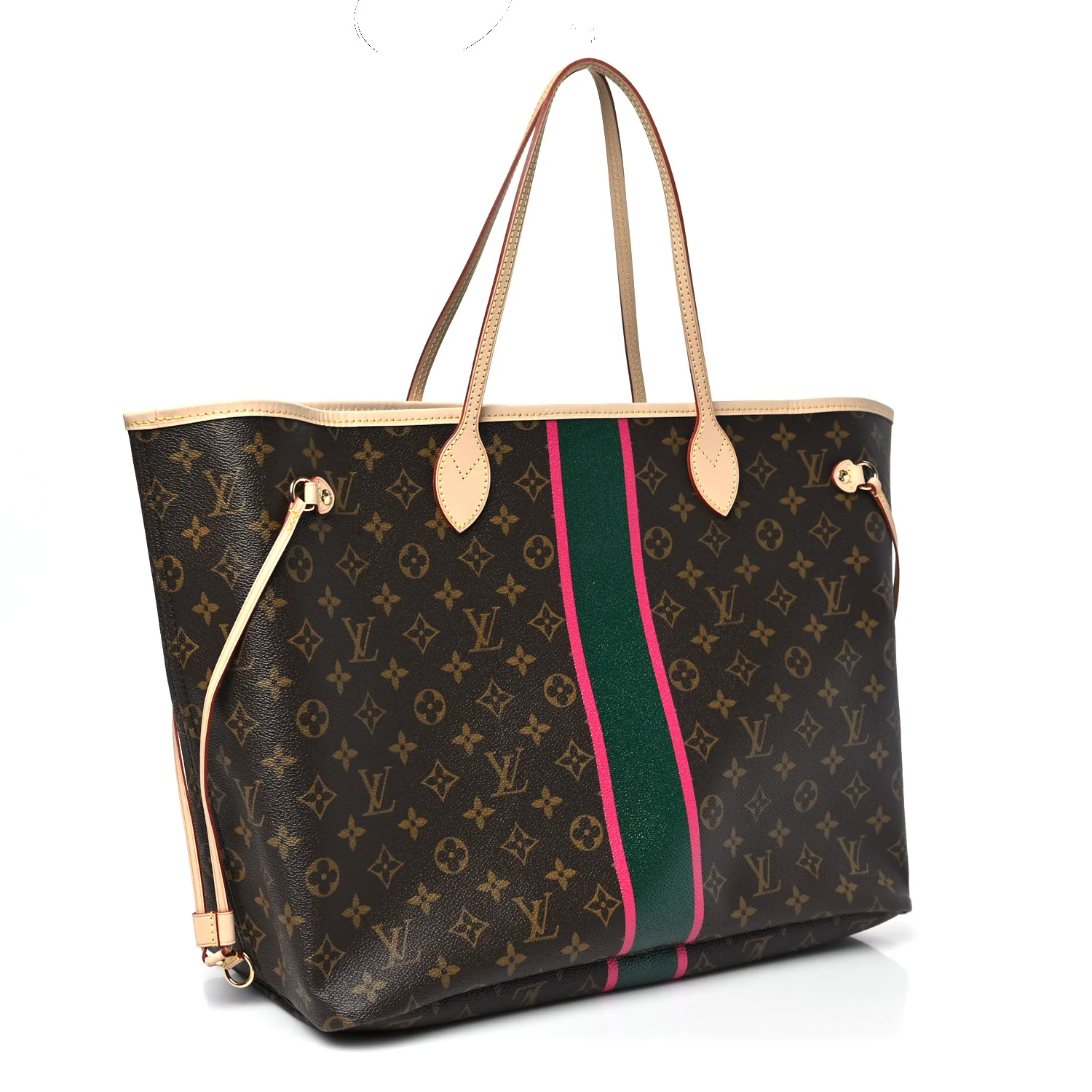 Monogram My LV Heritage Neverfull GM Vert Anglais Fuchsia - Image 4