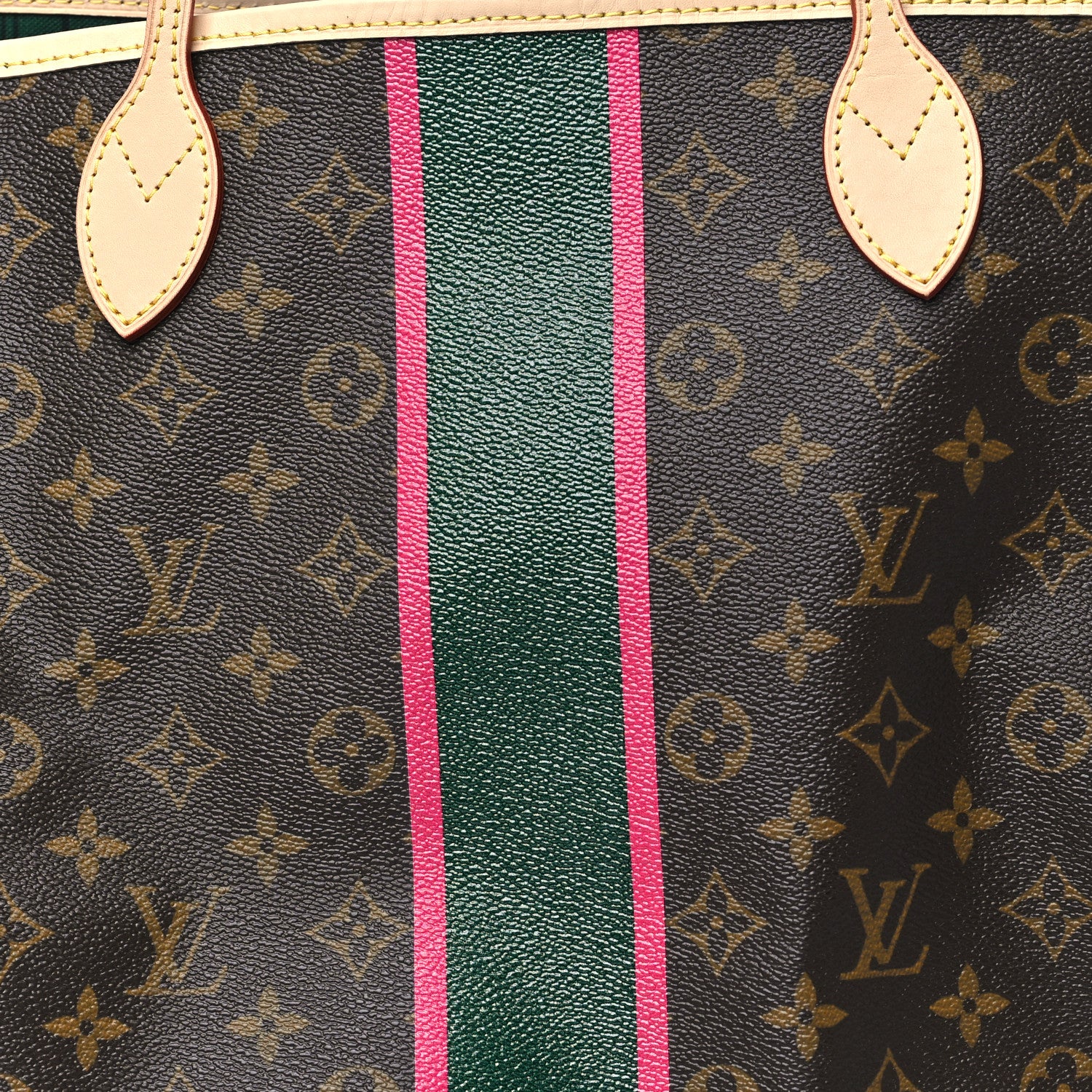 Monogram My LV Heritage Neverfull GM Vert Anglais Fuchsia - Image 8