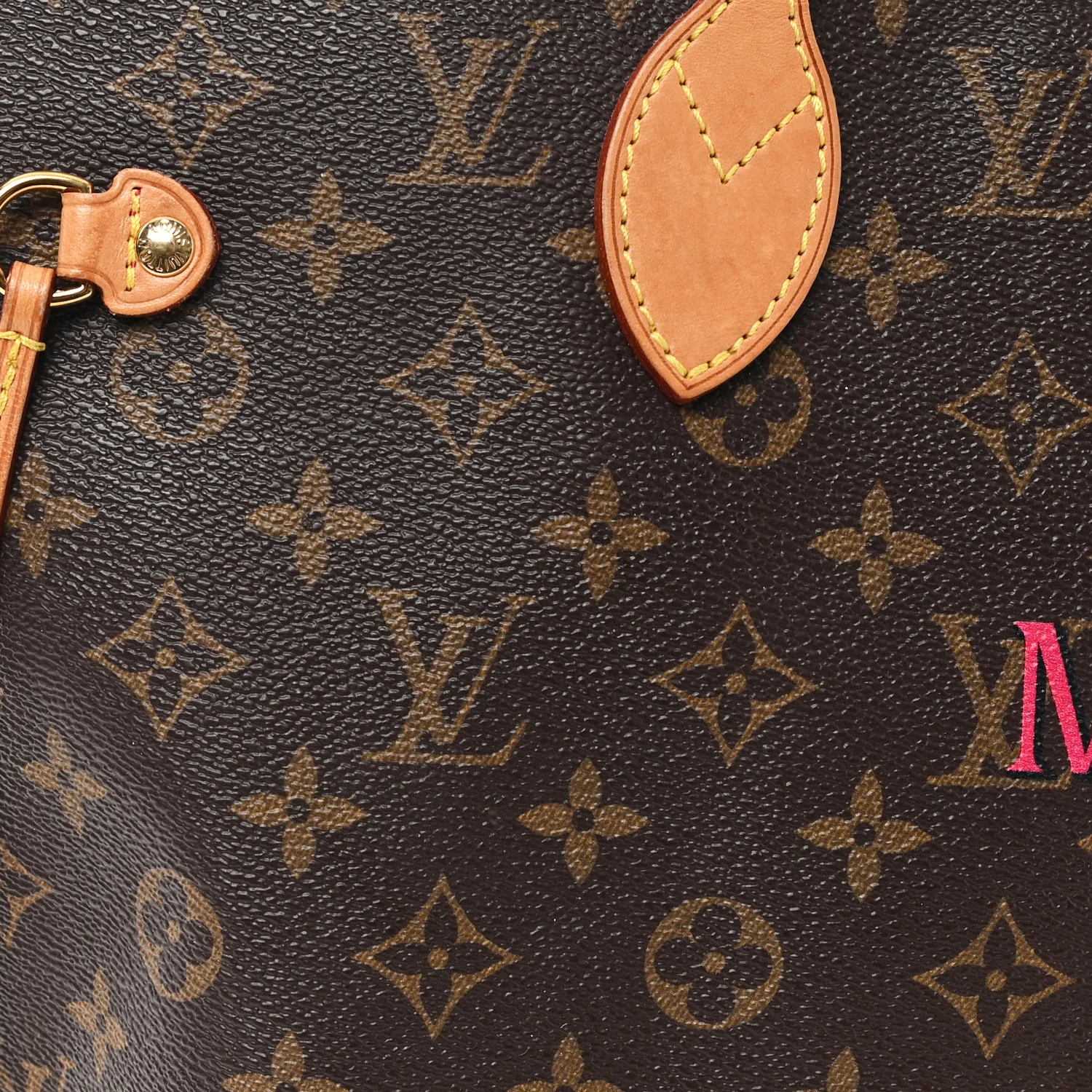 Monogram My LV Heritage Neverfull MM Fuchsia Black - Image 13