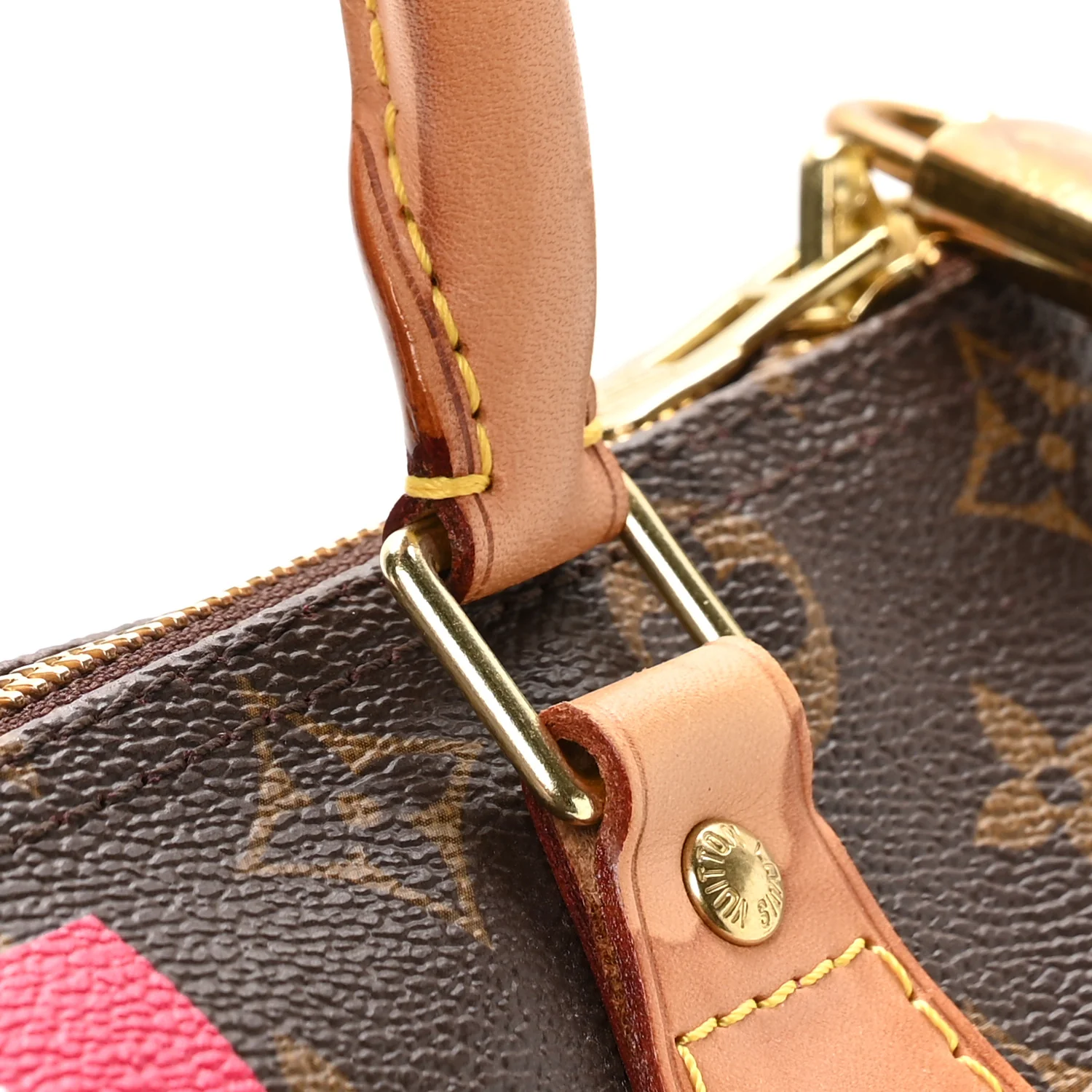 Monogram My LV Heritage Speedy Bandouliere 30 Fuchsia White - Image 12
