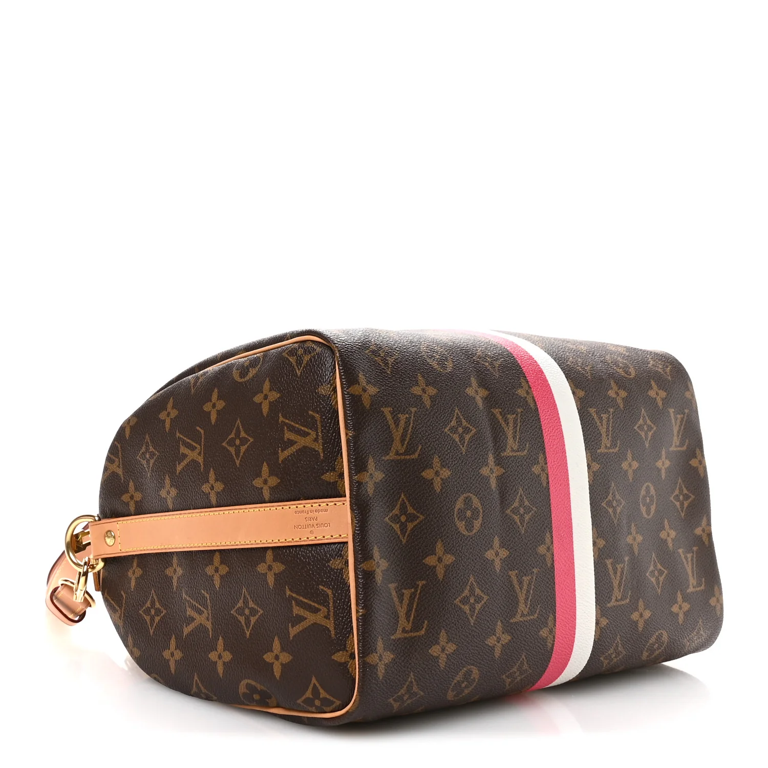 Monogram My LV Heritage Speedy Bandouliere 30 Fuchsia White - Image 4