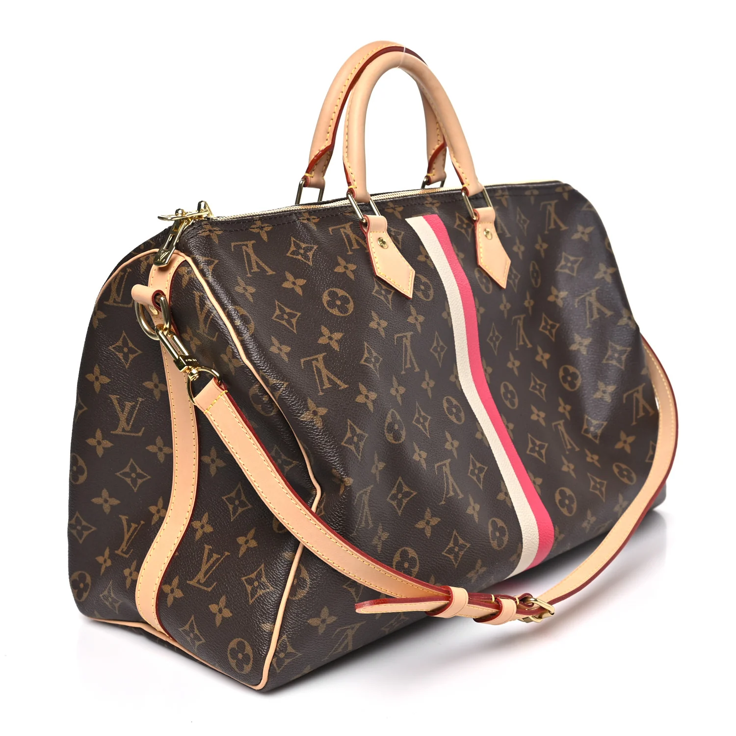 Monogram My LV Heritage Speedy Bandouliere 40 Fuchsia - Image 3
