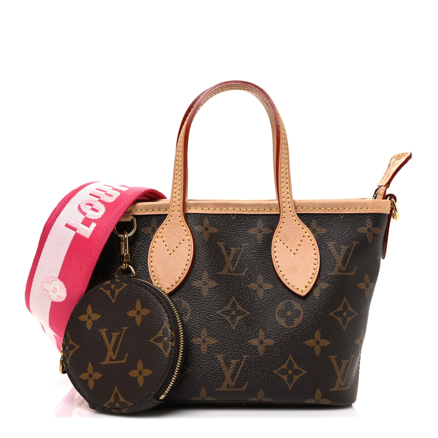 Monogram Neverfull BB Pink Peony