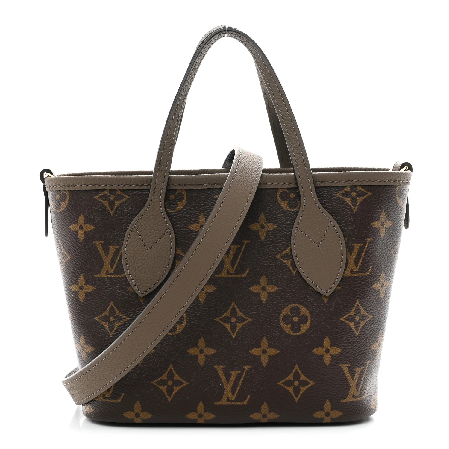 Monogram Neverfull Inside Out Bandouliere BB Dark Fango