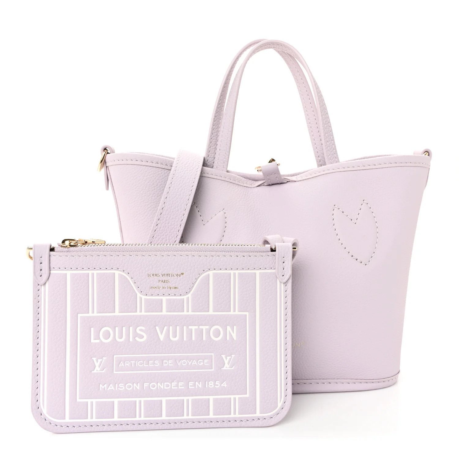 Monogram Neverfull Inside Out Bandouliere BB Misty Lilac - Image 5