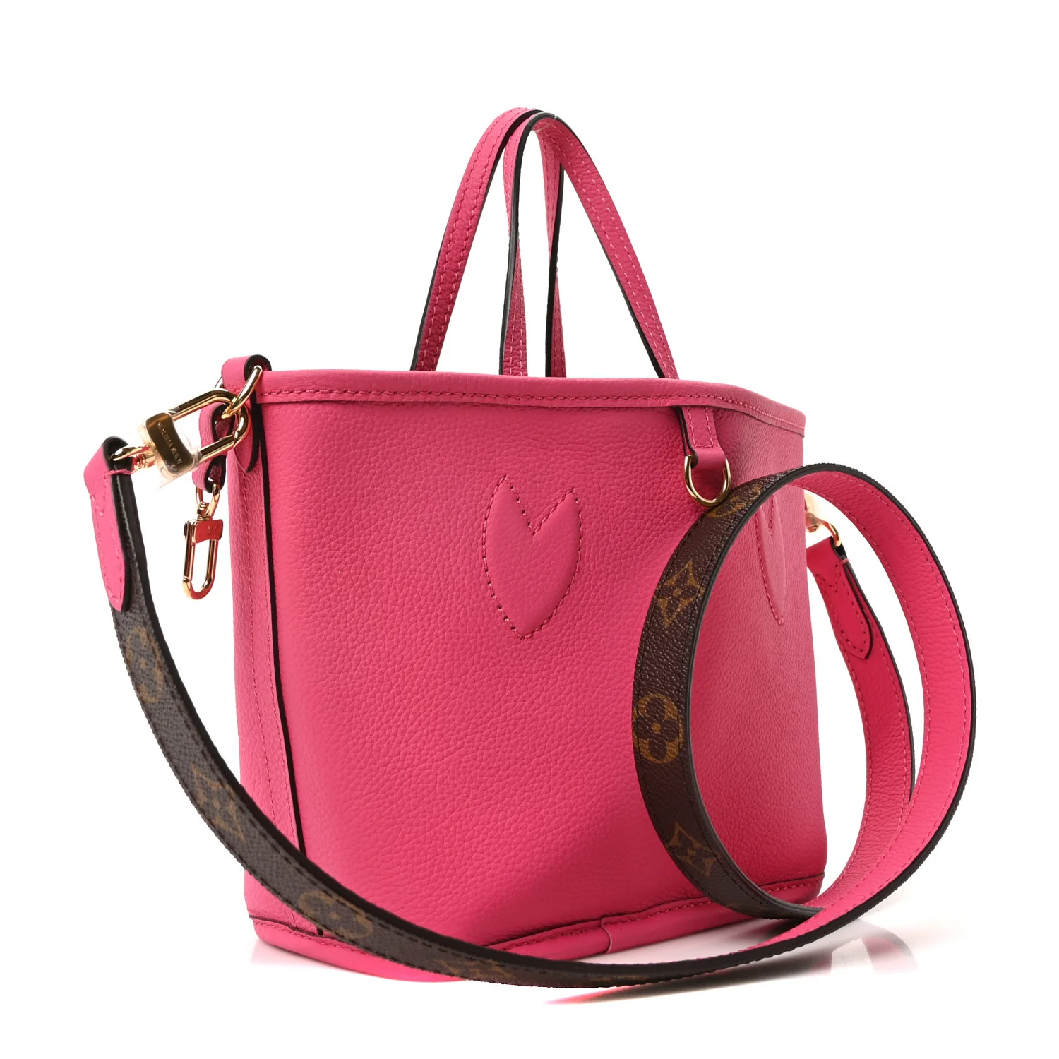 Monogram Neverfull Inside Out Bandouliere BB Rose Pondichery - Image 14