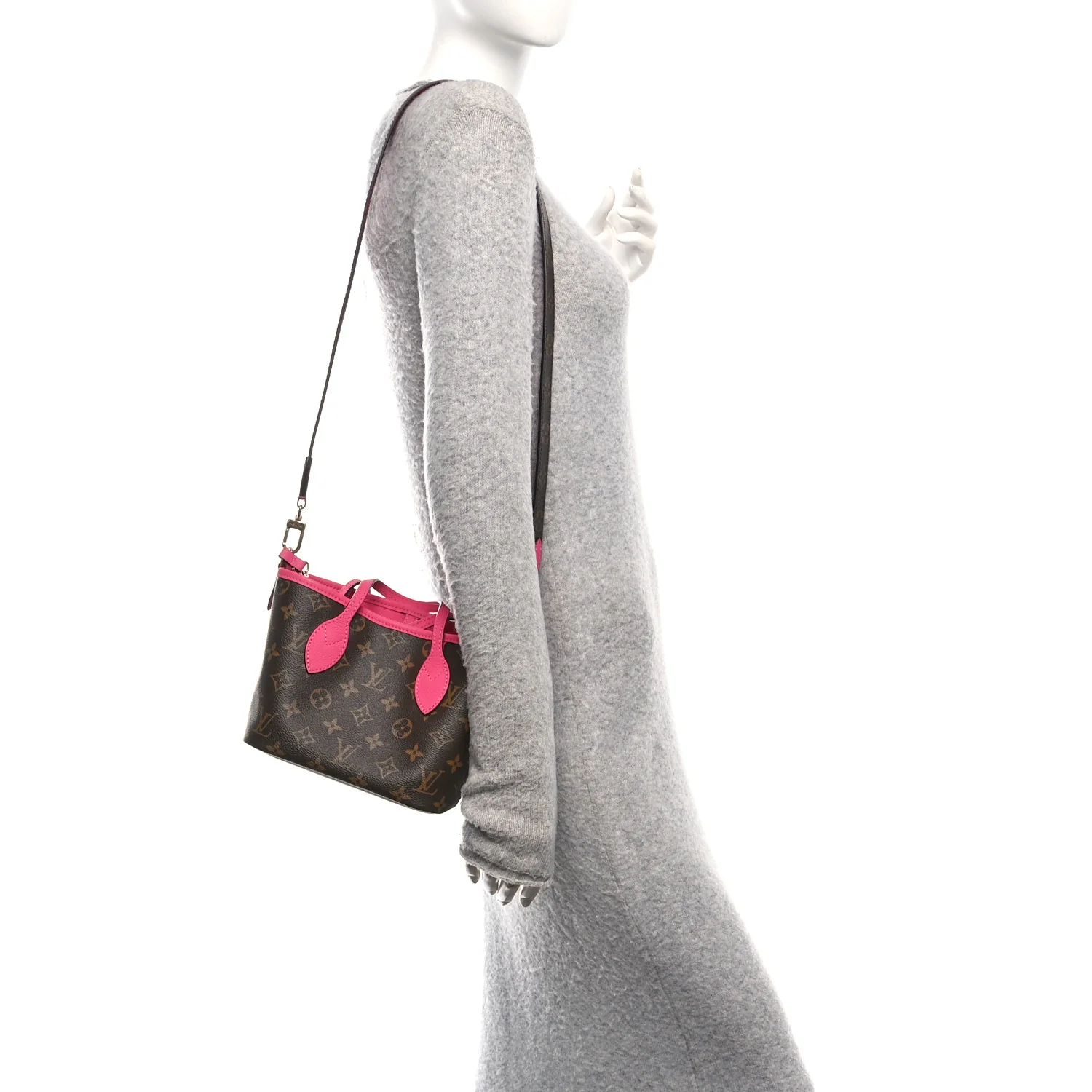 Monogram Neverfull Inside Out Bandouliere BB Rose Pondichery - Image 2