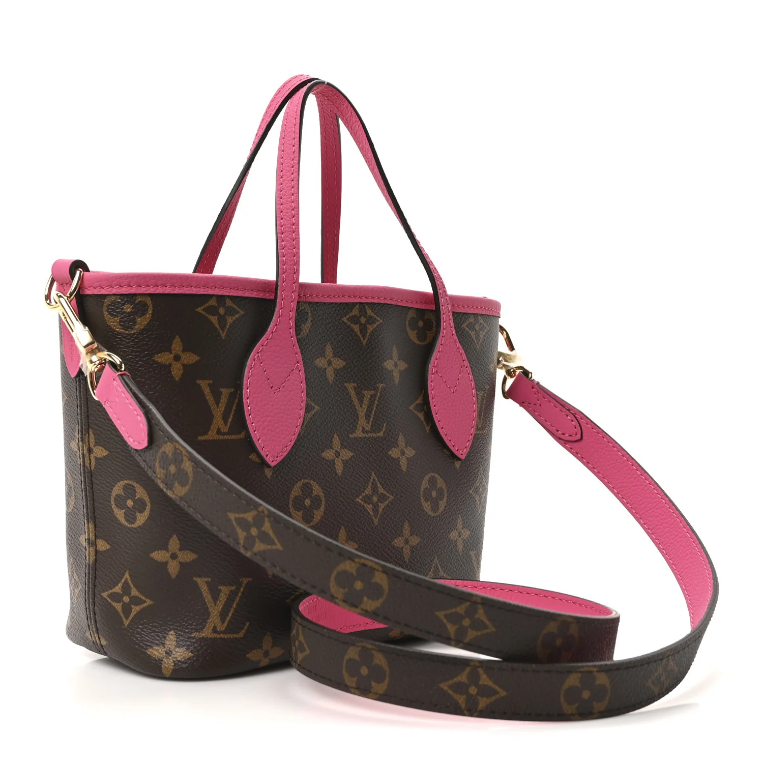 Monogram Neverfull Inside Out Bandouliere BB Rose Pondichery - Image 4