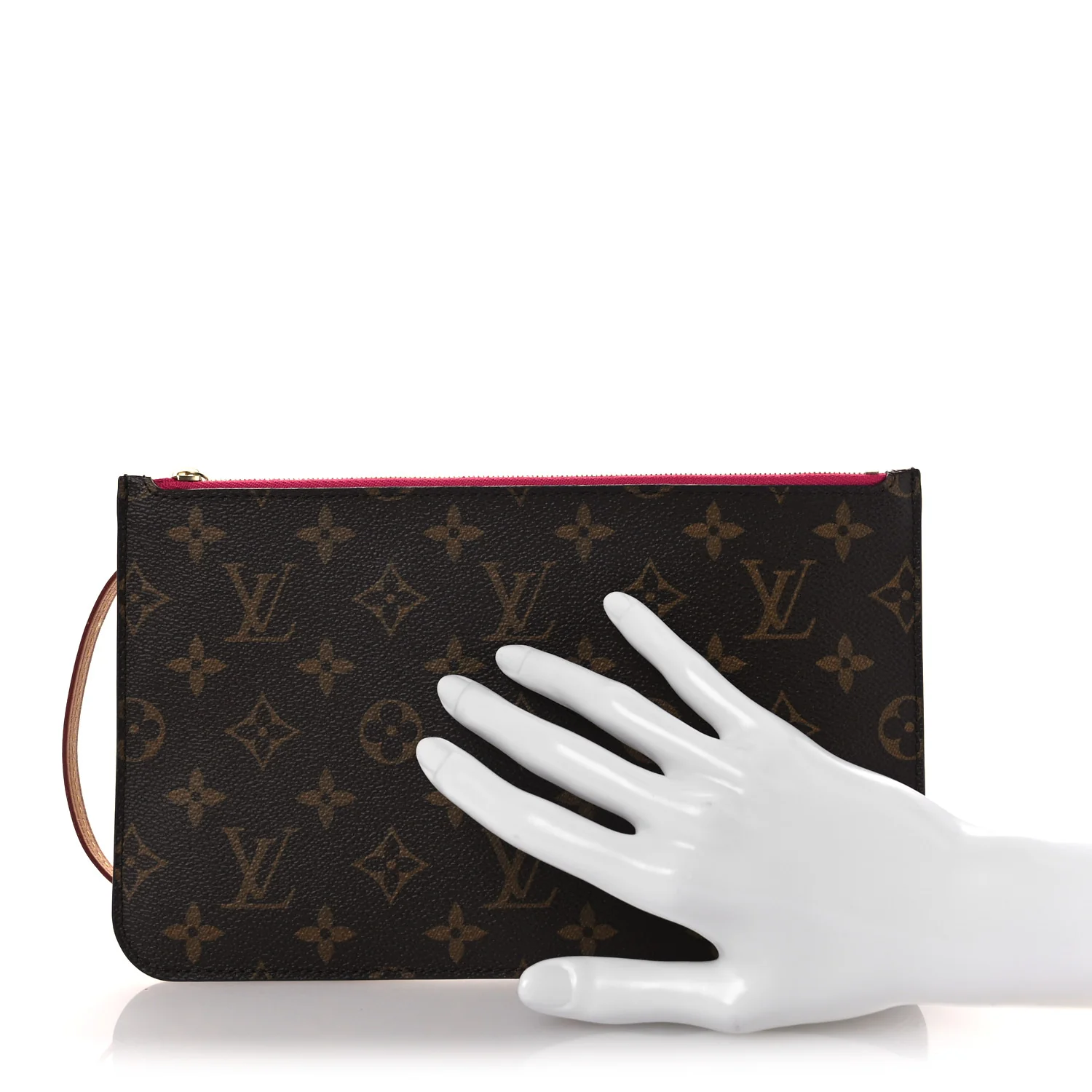 Monogram Neverfull MM GM Pochette Fuchsia - Image 2