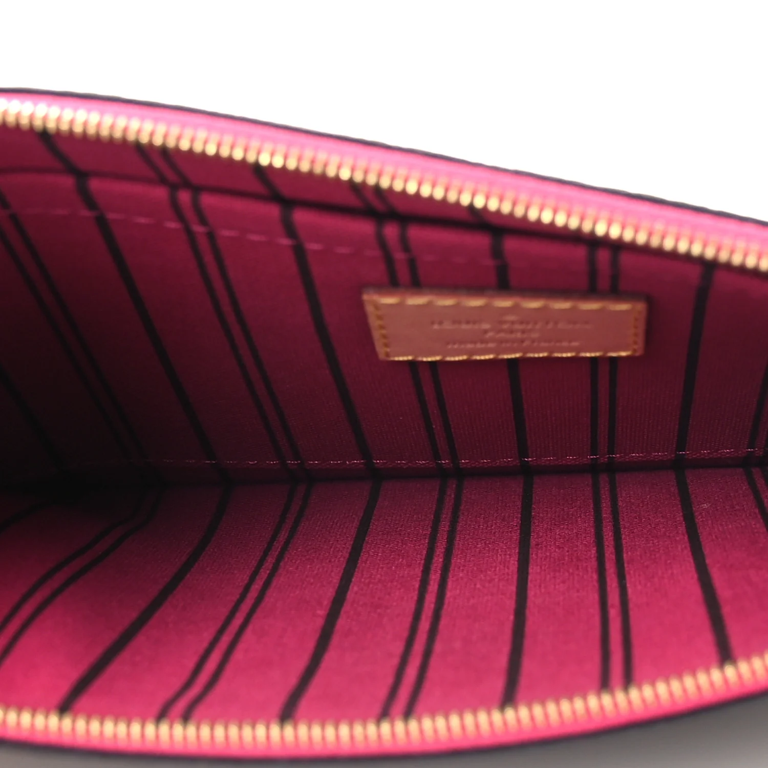 Monogram Neverfull MM GM Pochette Fuchsia - Image 5