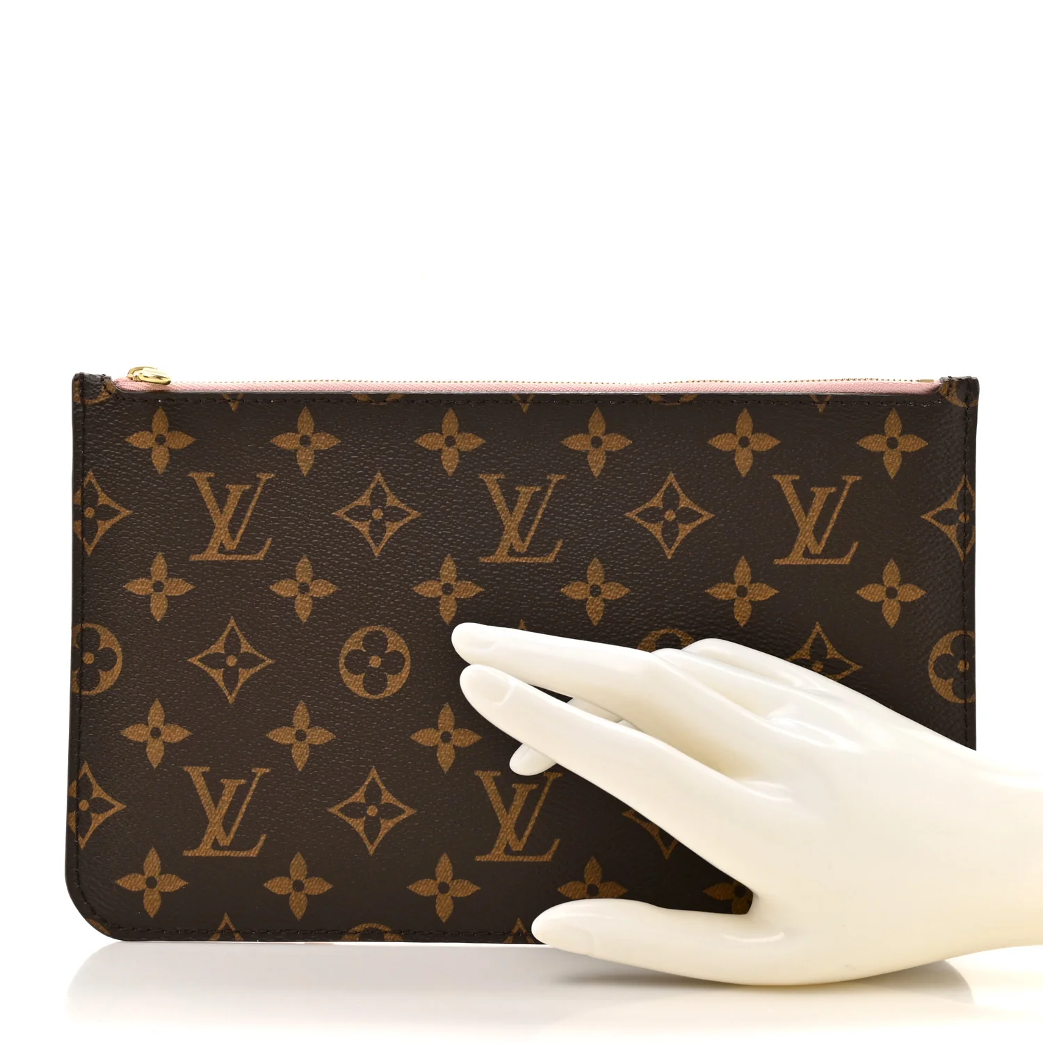 Monogram Neverfull MM GM Pochette Rose Ballerine - Image 2