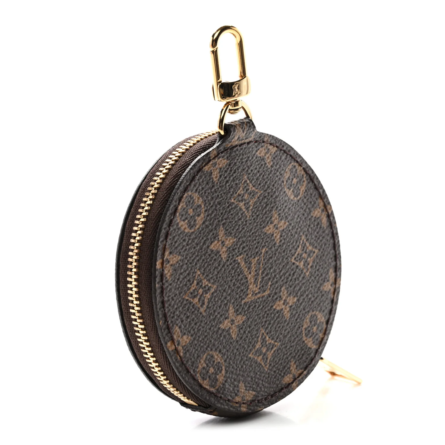 Monogram OnTheGo East West Round Coin Purse Red - Image 3