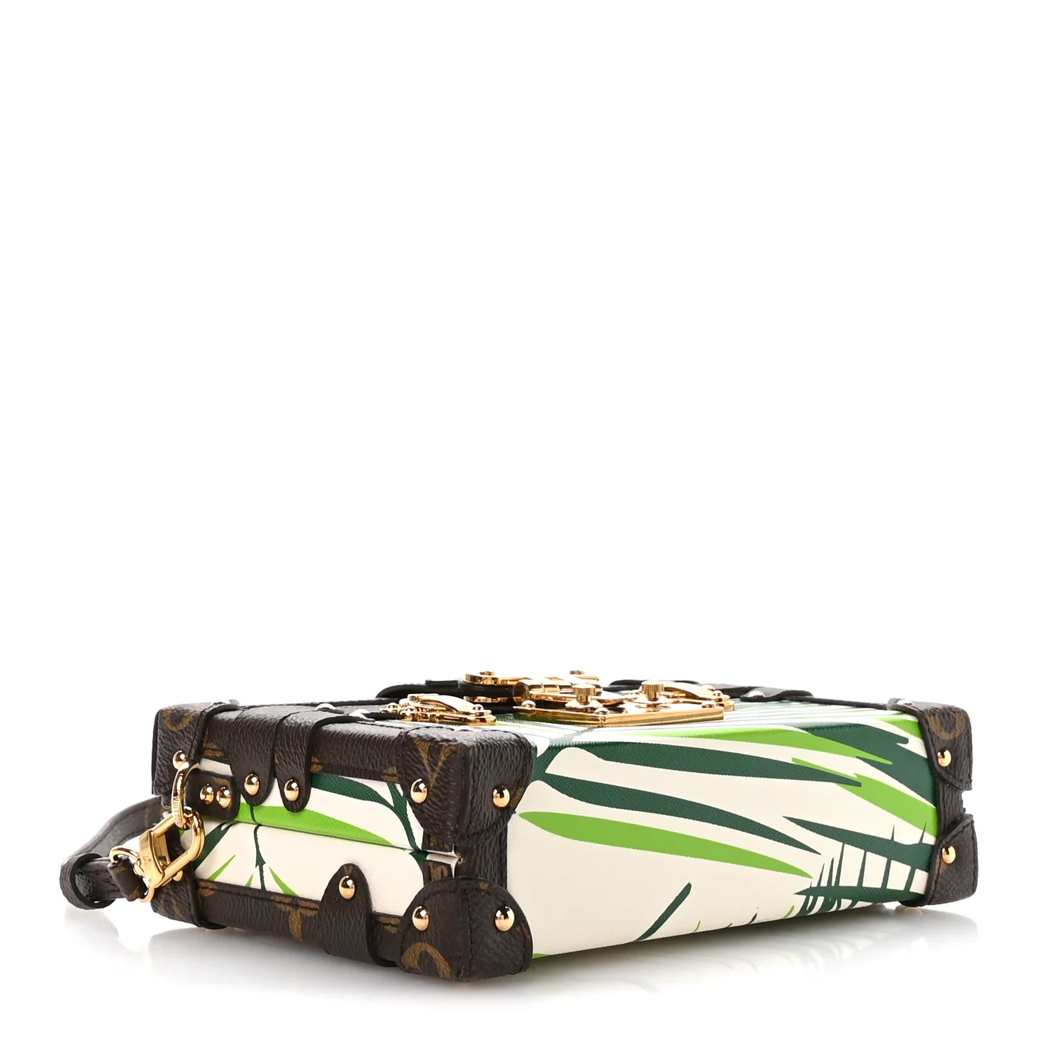 Monogram Palm Trees Print Petite Malle - Image 4