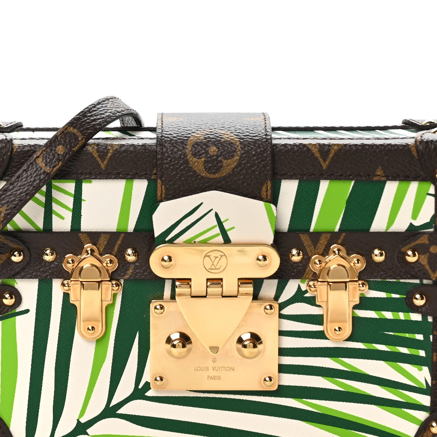 Monogram Palm Trees Print Petite Malle - Image 8