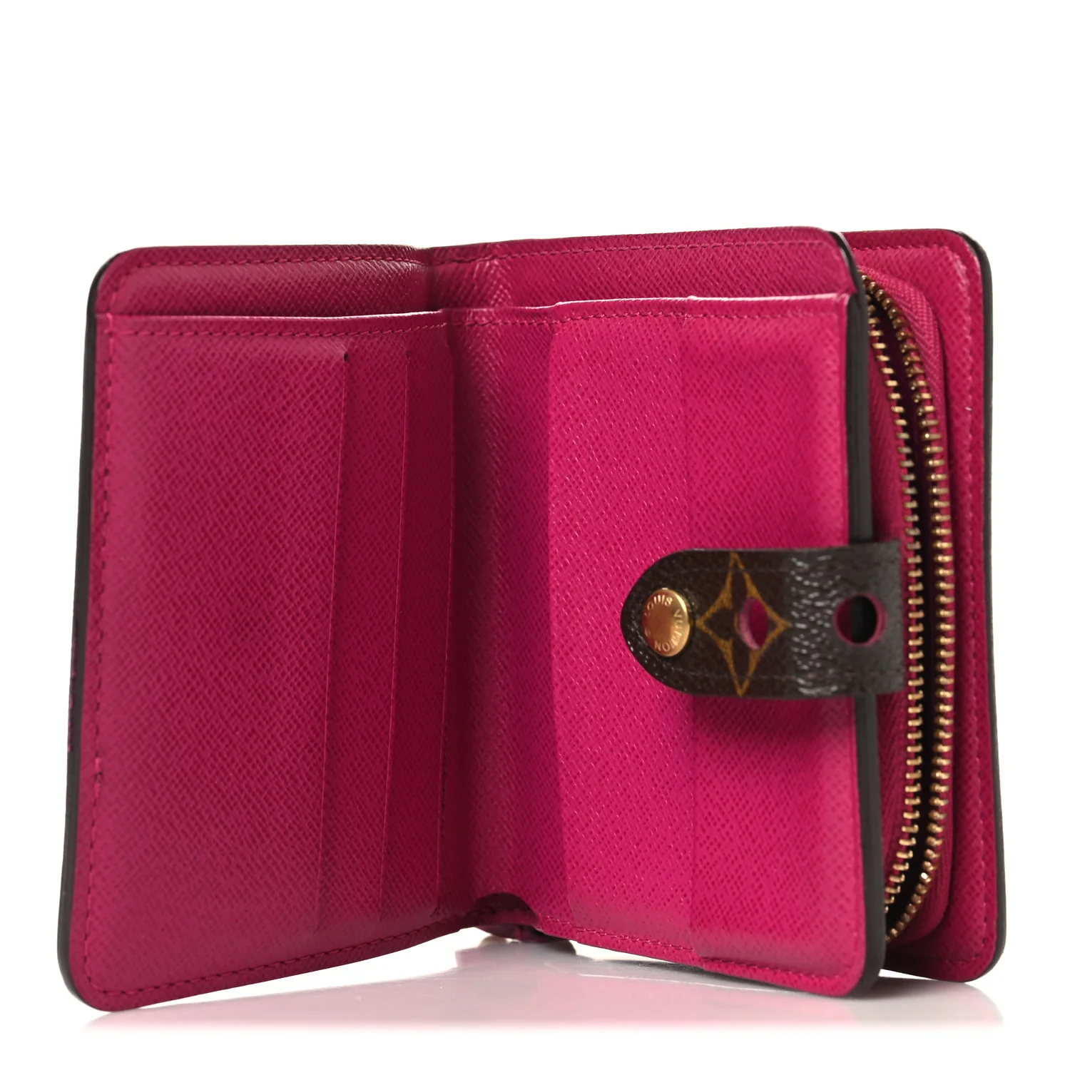 Monogram Perforated Compact Zipped Wallet Fuchsia - Image 5