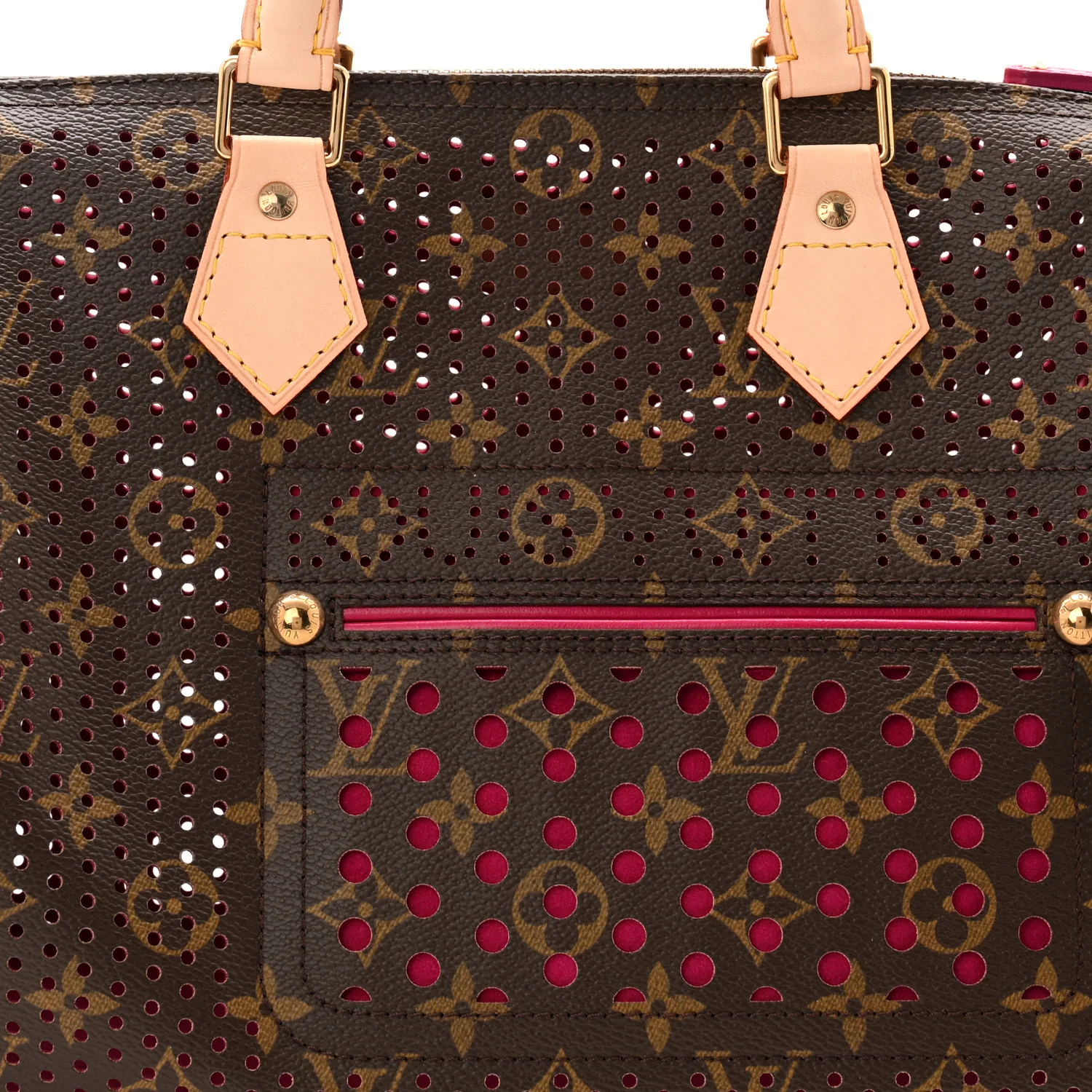 Monogram Perforated Speedy 30 Fuchsia - Image 12
