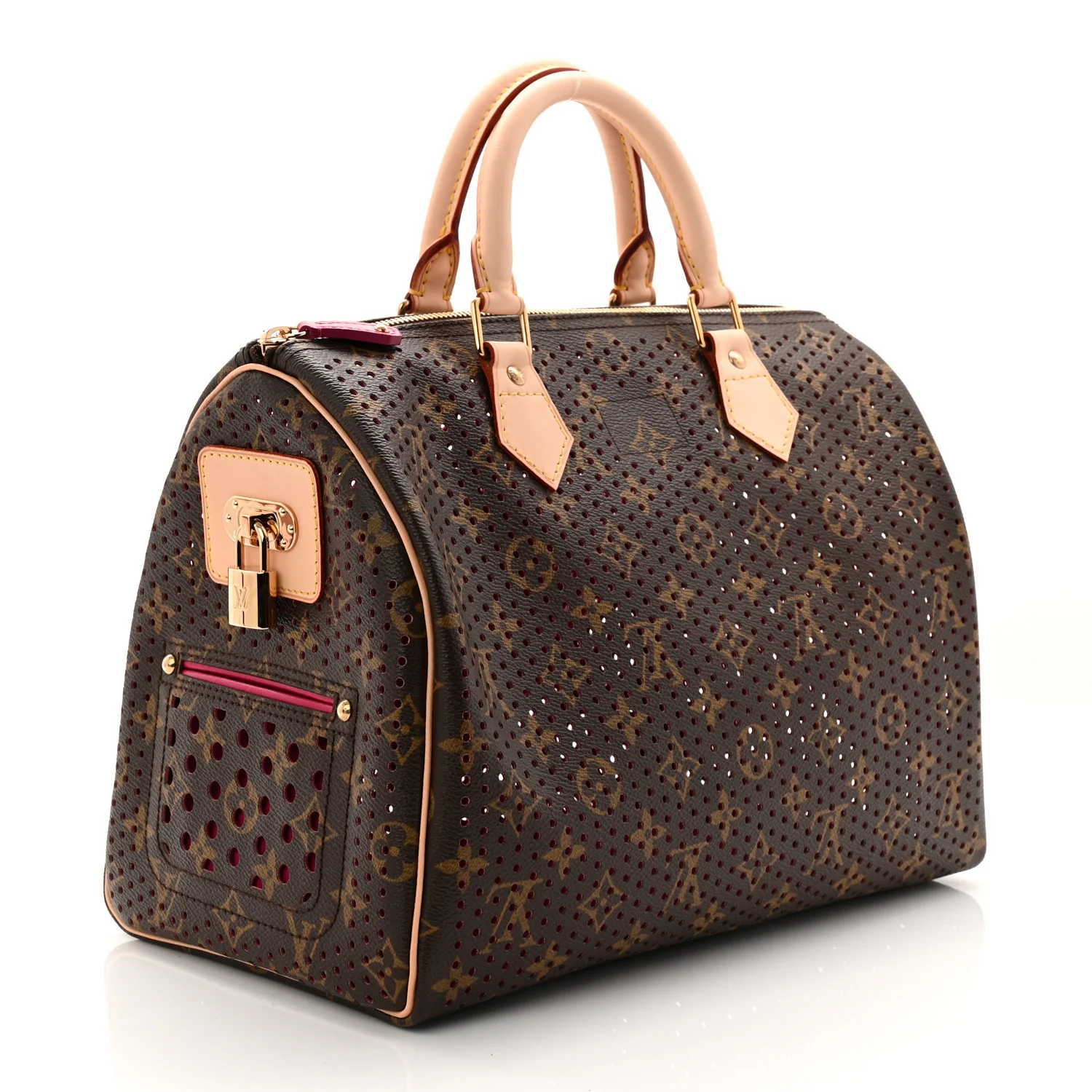 Monogram Perforated Speedy 30 Fuchsia - Image 5