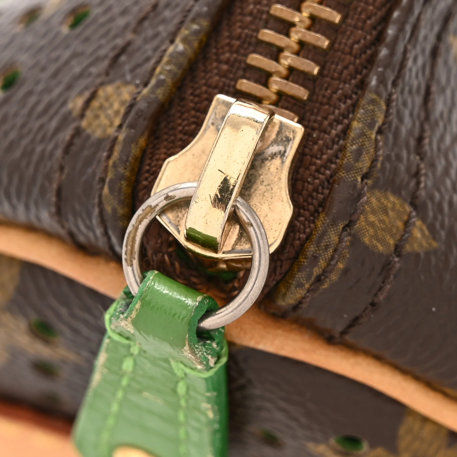 Monogram Perforated Speedy 30 Green - Image 11