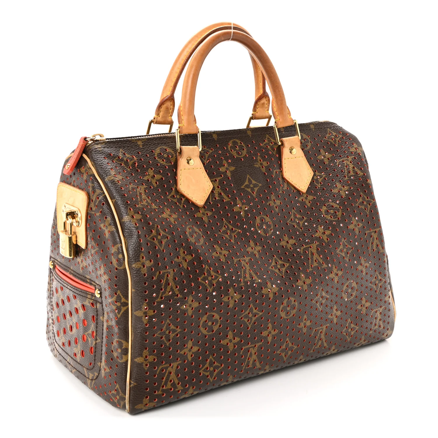 Monogram Perforated Speedy 30 Orange - Image 5