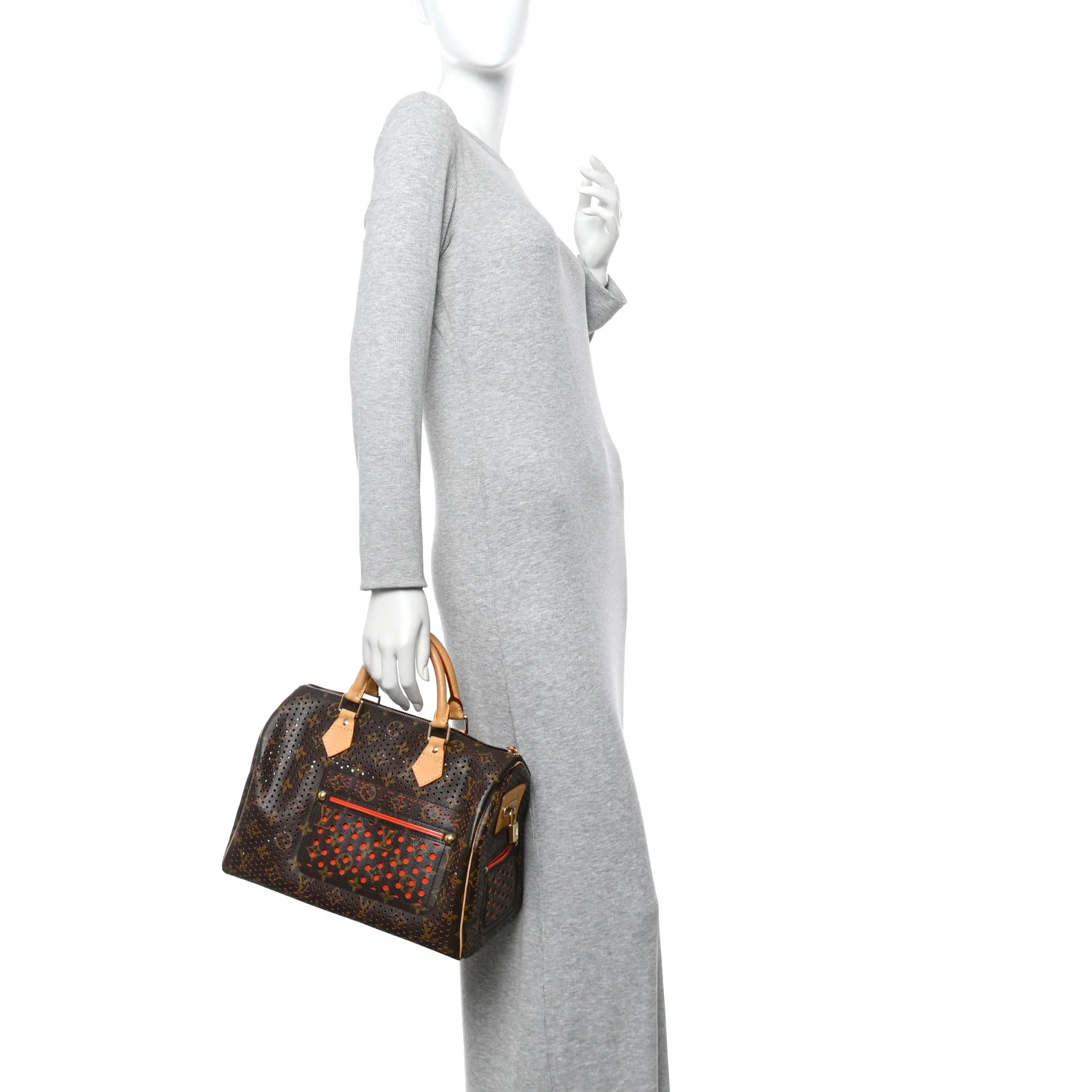 Monogram Perforated Speedy 30 Orange - Image 2