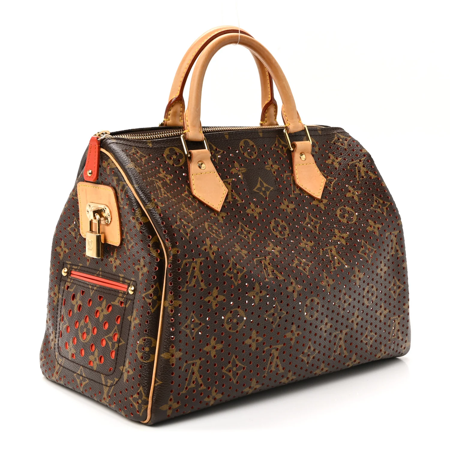 Monogram Perforated Speedy 30 Orange - Image 3