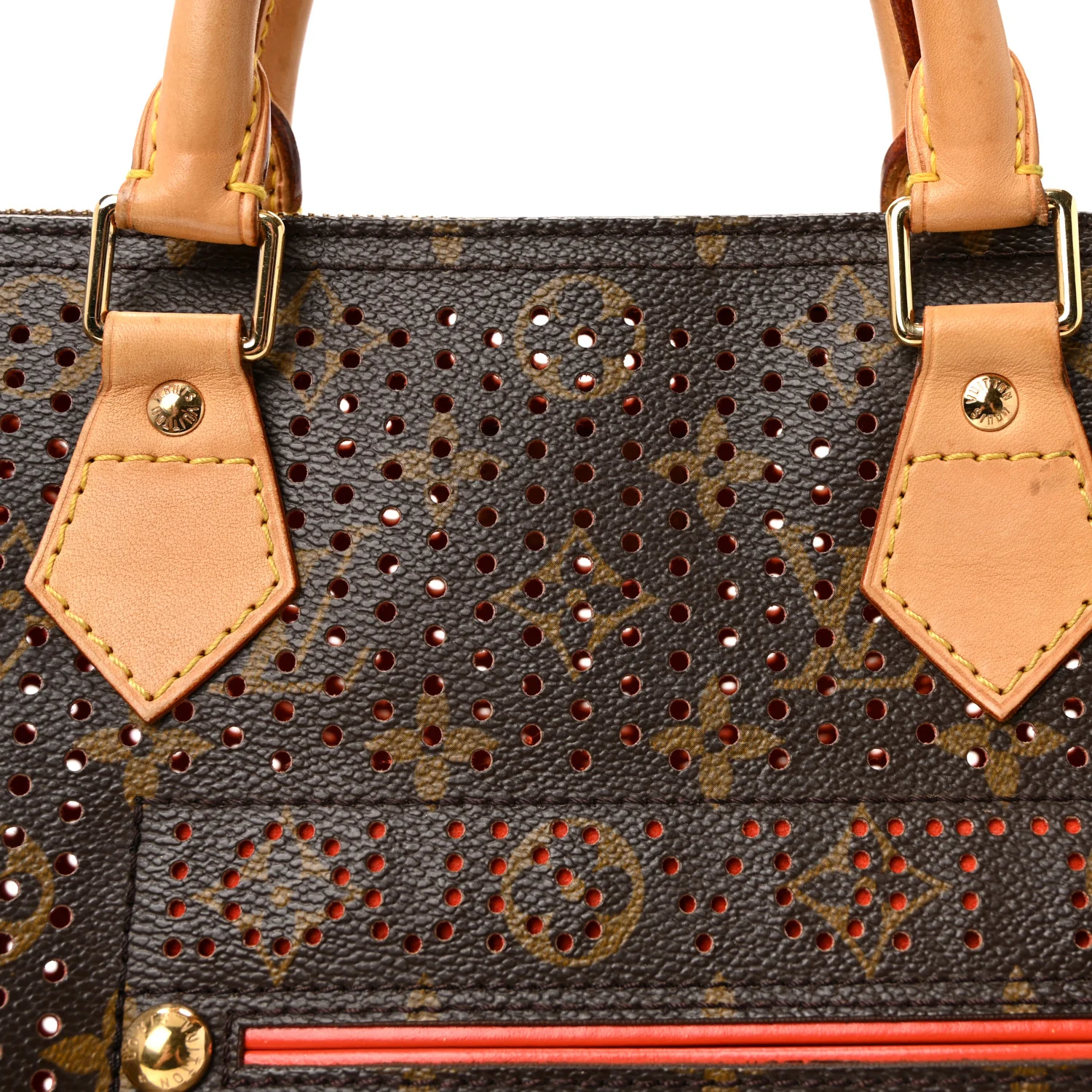 Monogram Perforated Speedy 30 Orange - Image 7