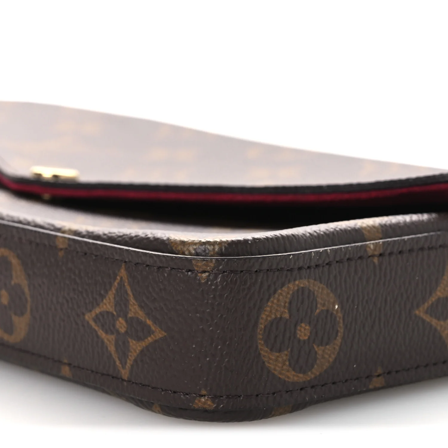 Monogram Pochette Felicie Chain Wallet Fuchsia - Image 10