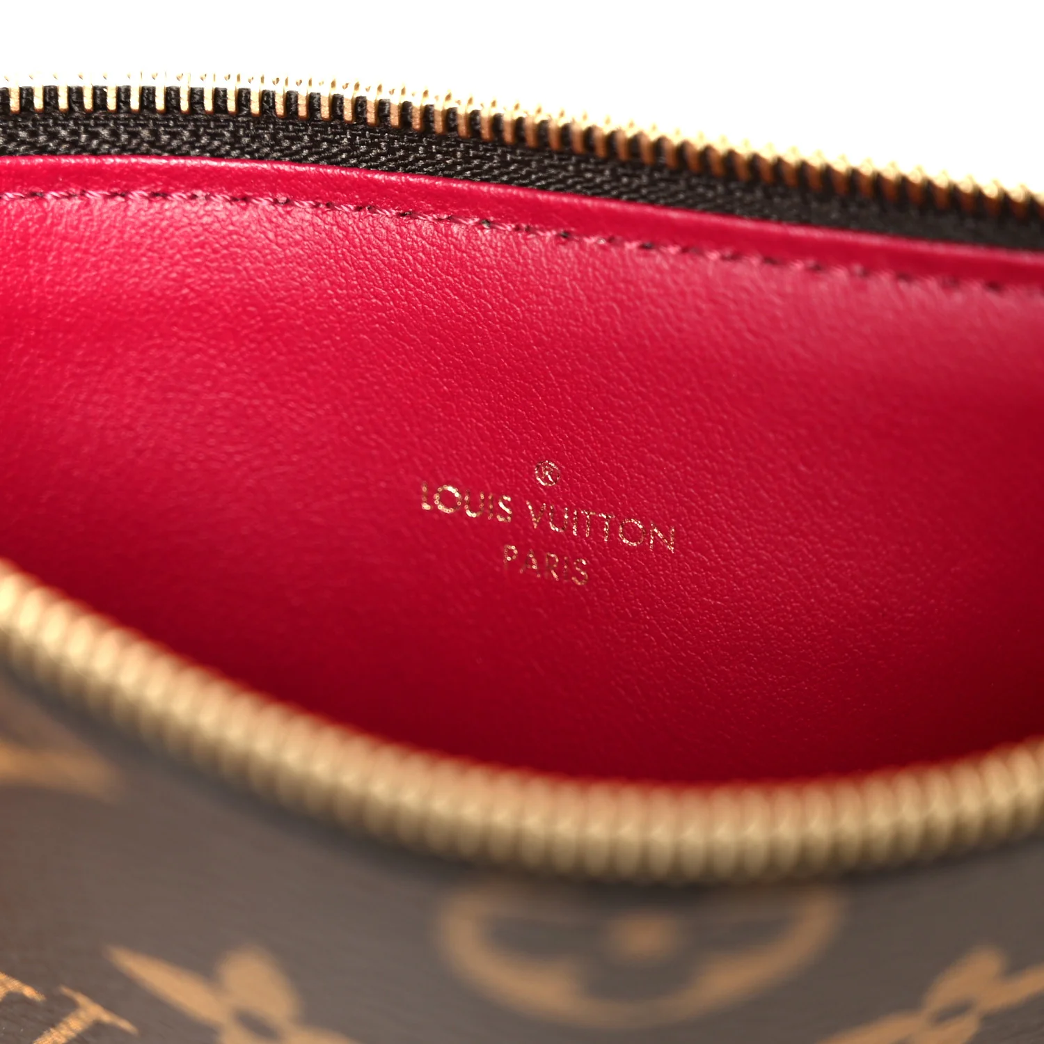 Monogram Pochette Felicie Chain Wallet Fuchsia - Image 10
