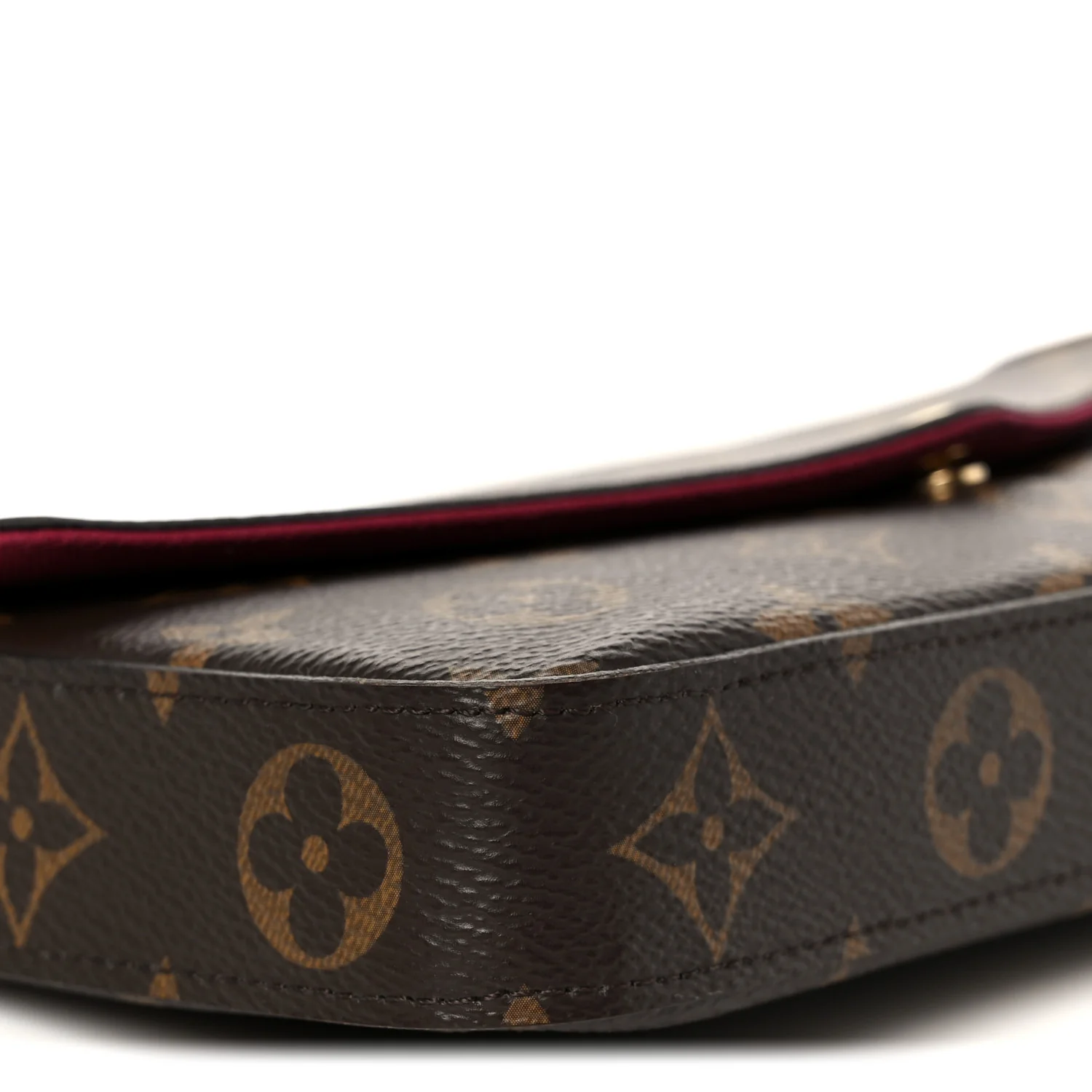 Monogram Pochette Felicie Chain Wallet Fuchsia - Image 14