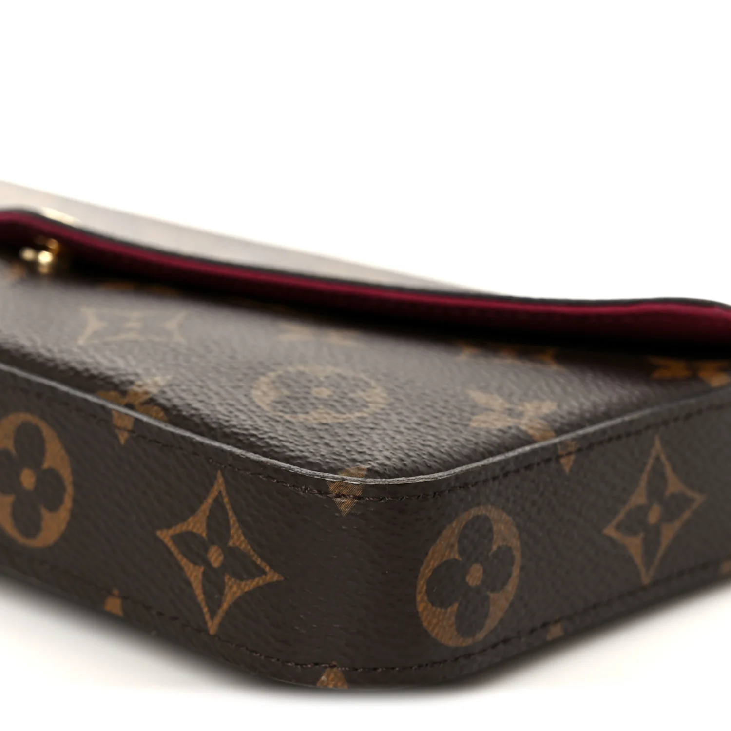 Monogram Pochette Felicie Chain Wallet Fuchsia - Image 15