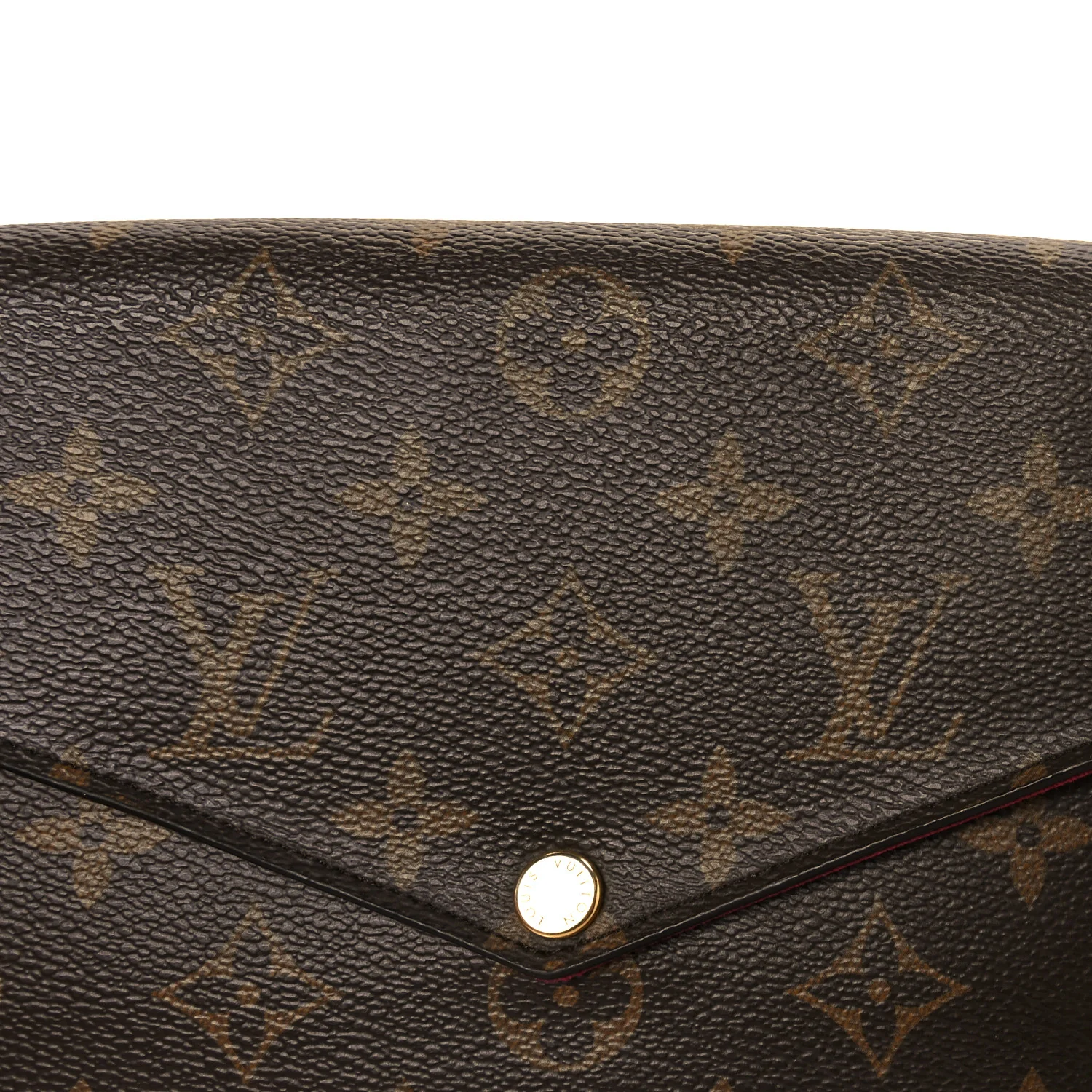 Monogram Pochette Felicie Chain Wallet Fuchsia - Image 14