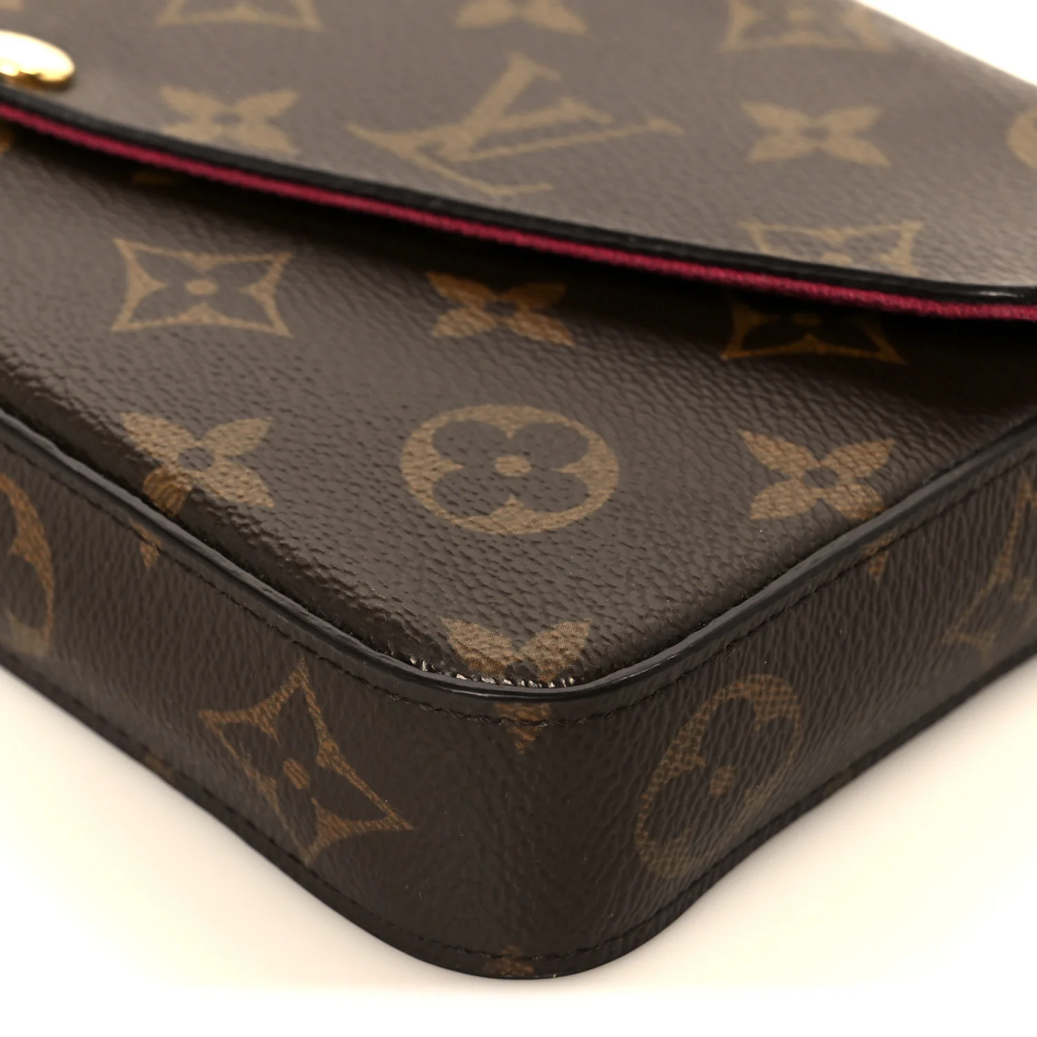 Monogram Pochette Felicie Chain Wallet Fuchsia - Image 16