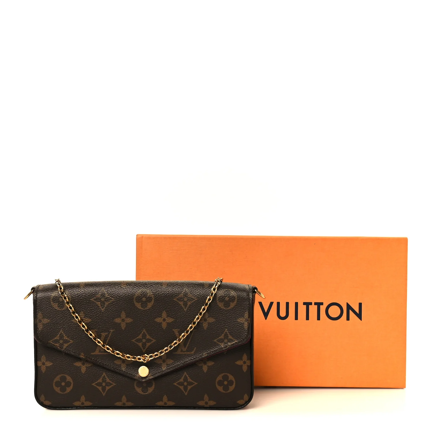 Monogram Pochette Felicie Chain Wallet Fuchsia - Image 17