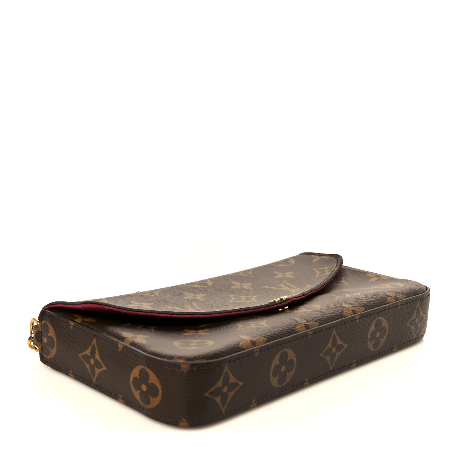 Monogram Pochette Felicie Chain Wallet Fuchsia - Image 5