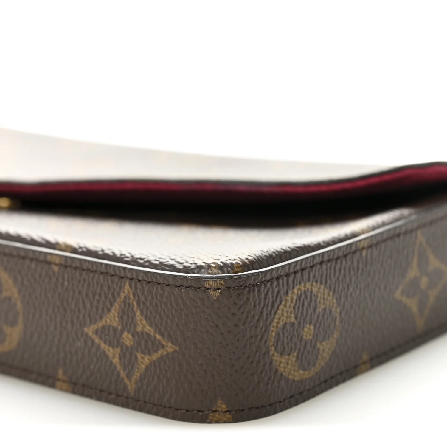 Monogram Pochette Felicie Chain Wallet Fuchsia - Image 10