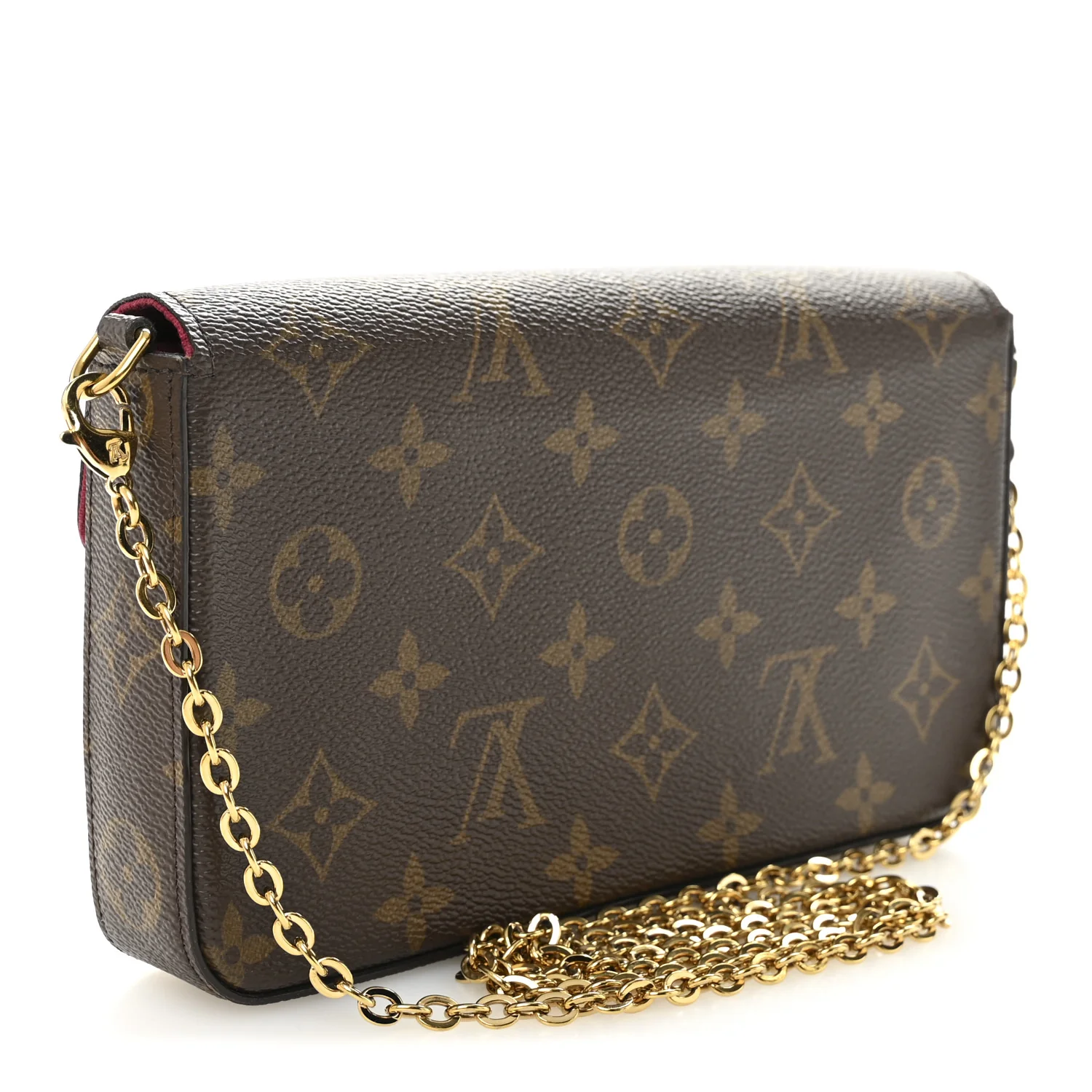 Monogram Pochette Felicie Chain Wallet Fuchsia - Image 3