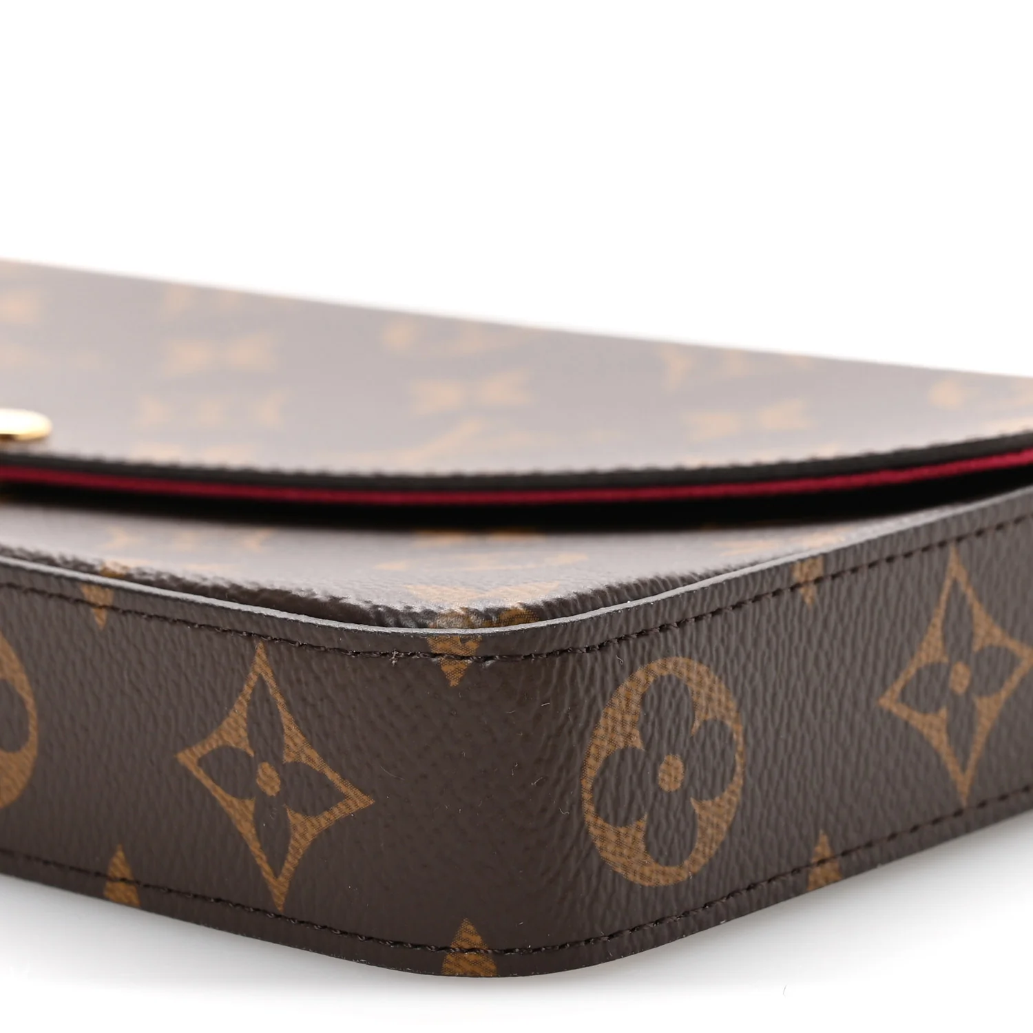 Monogram Pochette Felicie Chain Wallet Fuchsia - Image 10