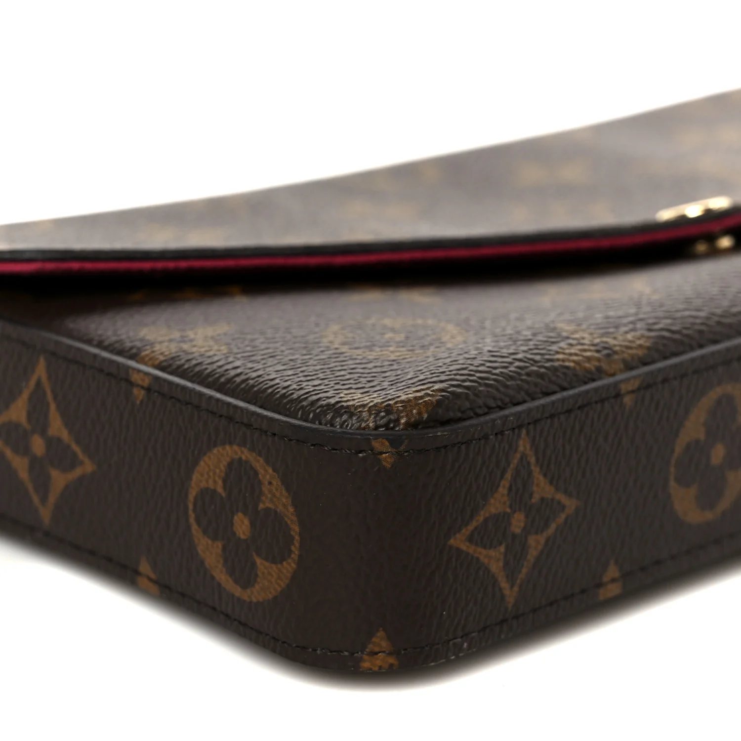 Monogram Pochette Felicie Chain Wallet Fuchsia - Image 12