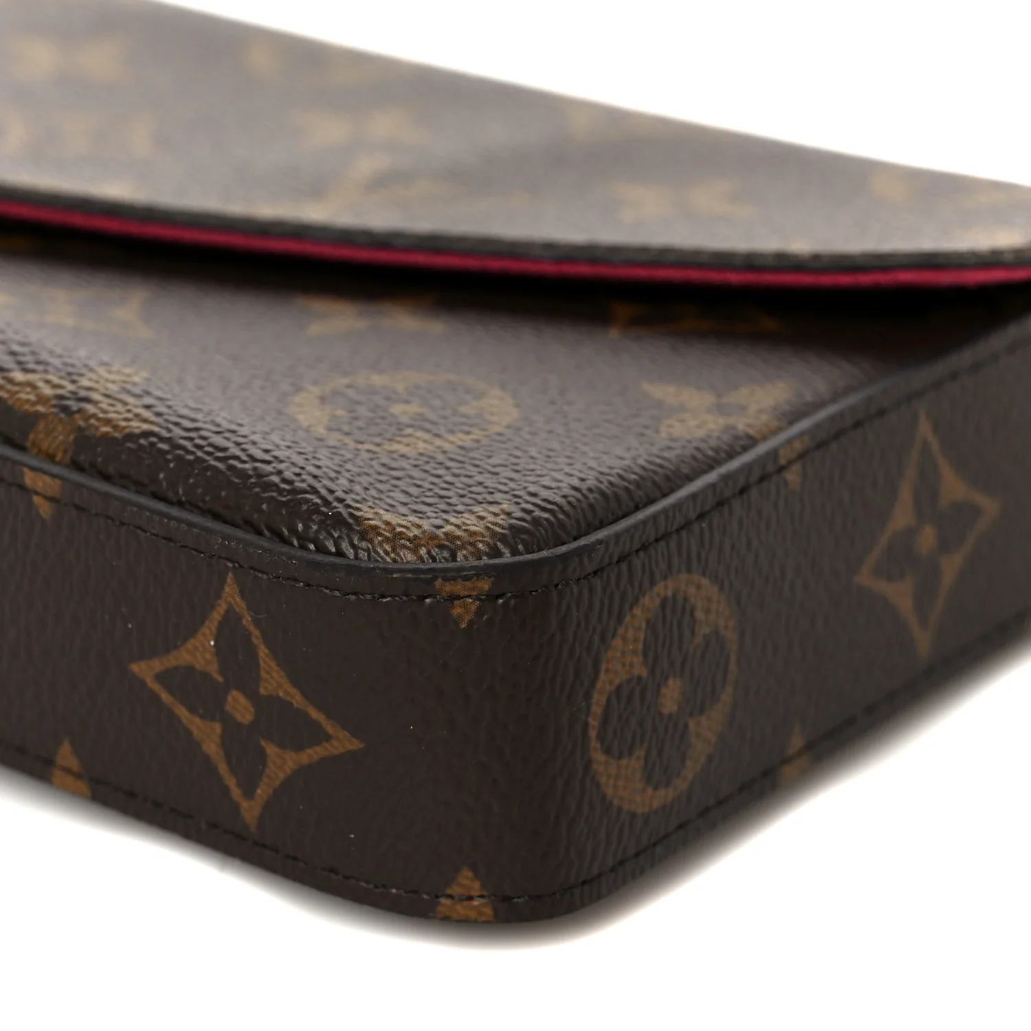 Monogram Pochette Felicie Chain Wallet Fuchsia - Image 13