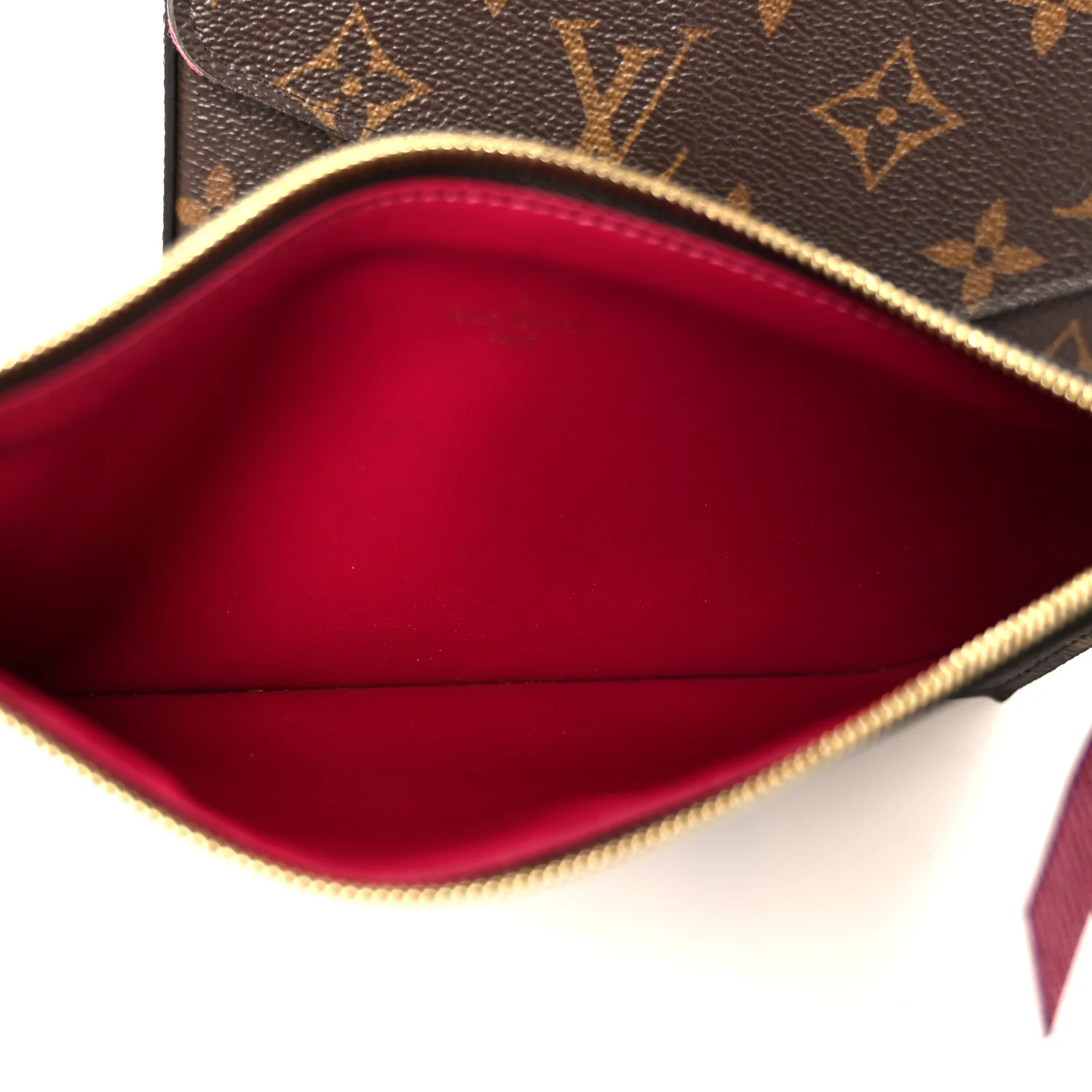 Monogram Pochette Felicie Chain Wallet Fuchsia - Image 9