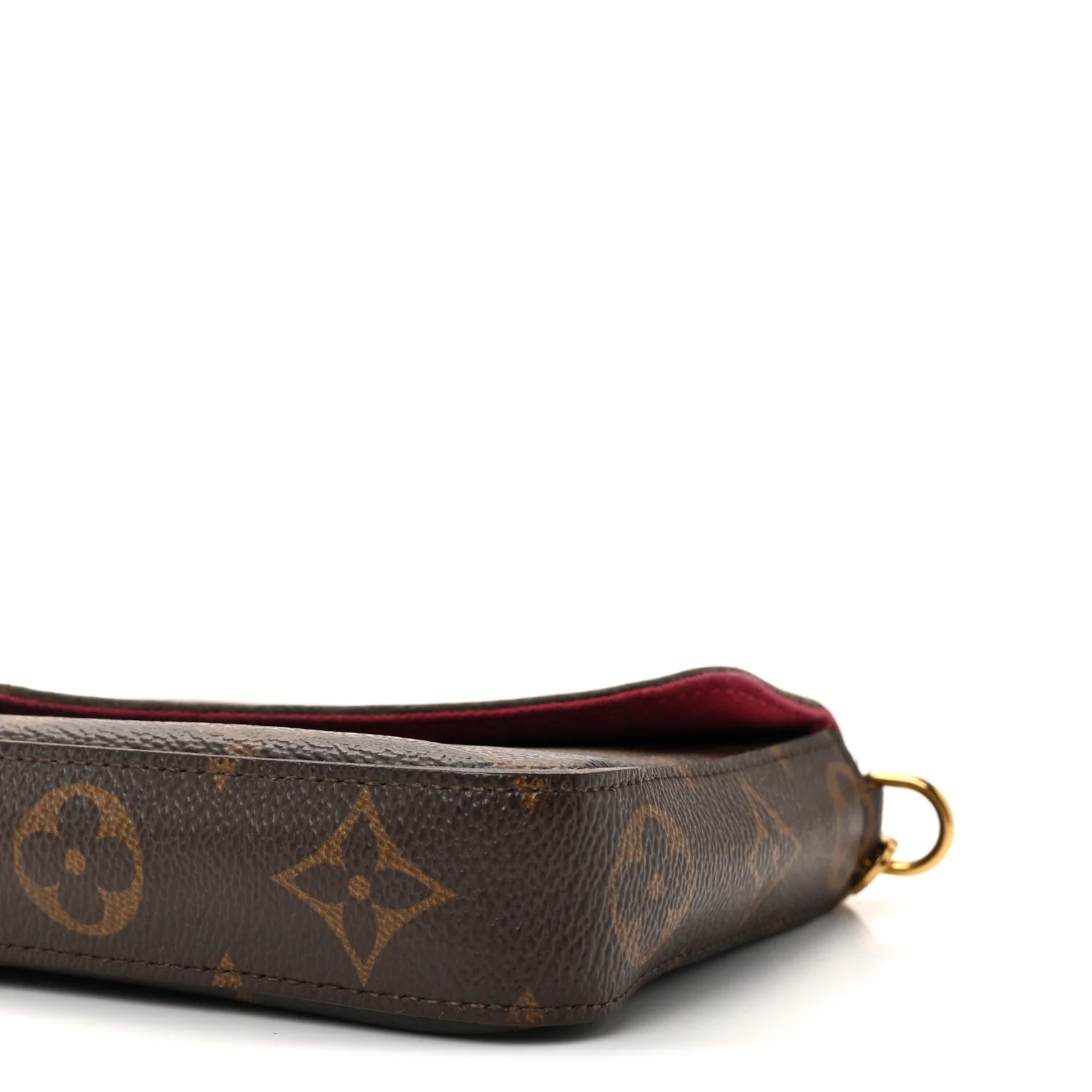 Monogram Pochette Felicie Chain Wallet Fuchsia - Image 10
