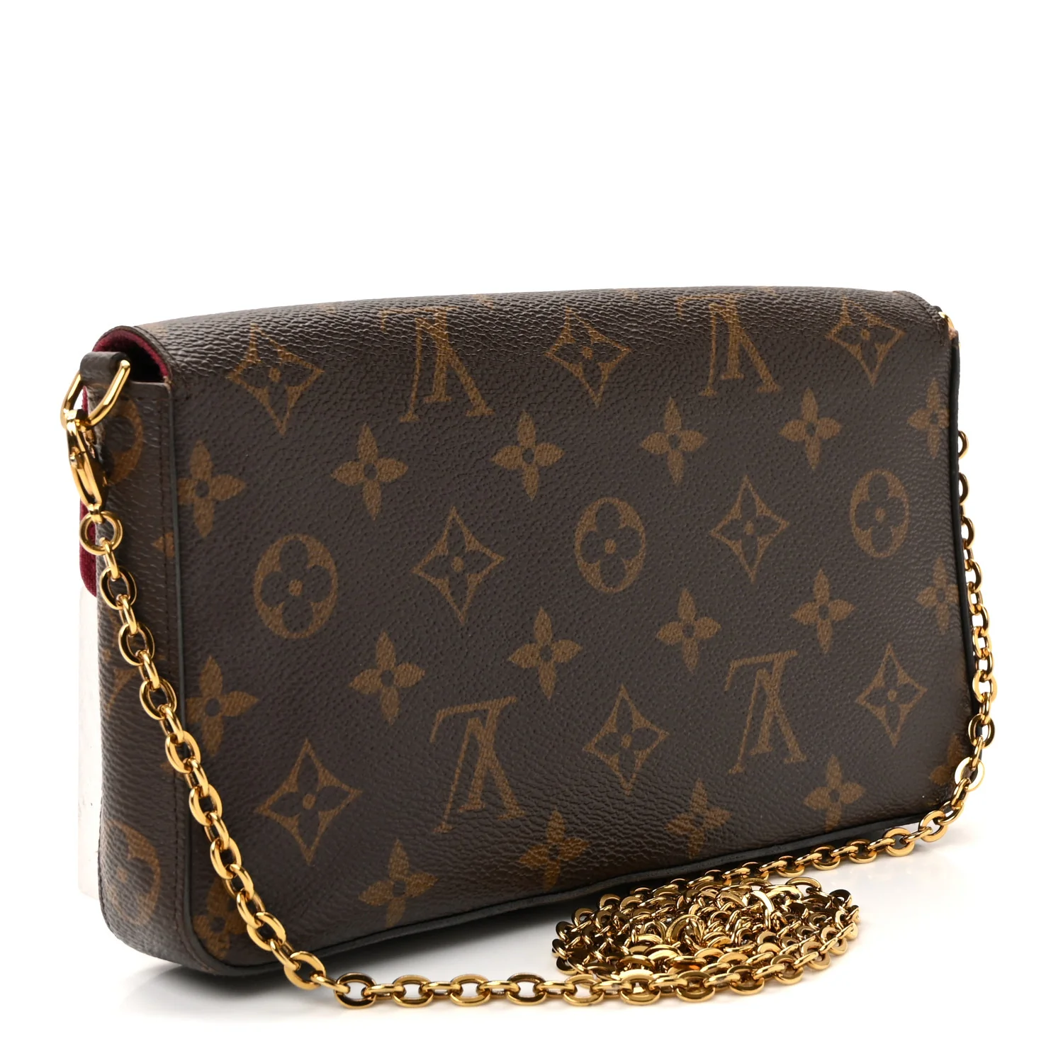 Monogram Pochette Felicie Chain Wallet Fuchsia - Image 4