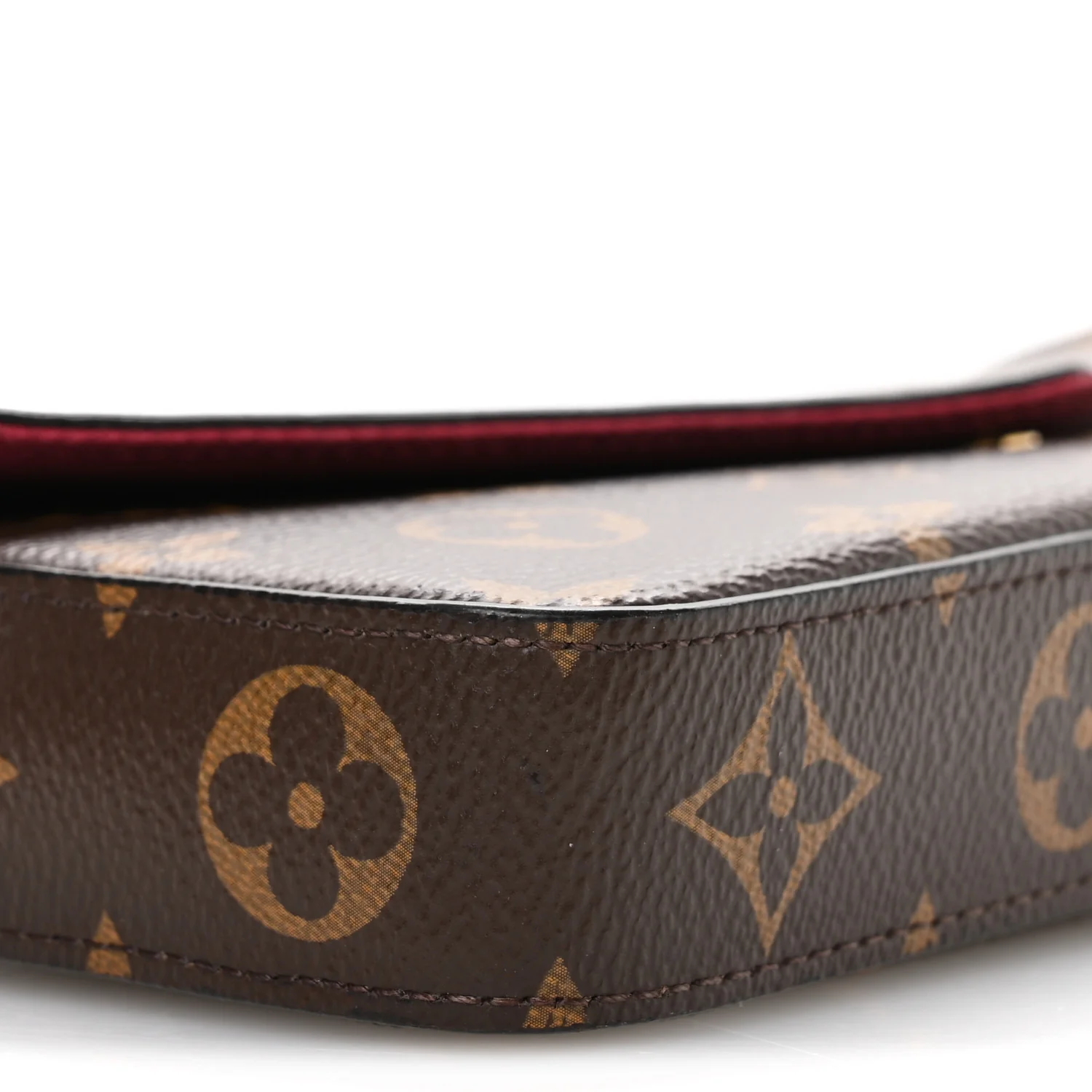 Monogram Pochette Felicie Chain Wallet Fuchsia - Image 10